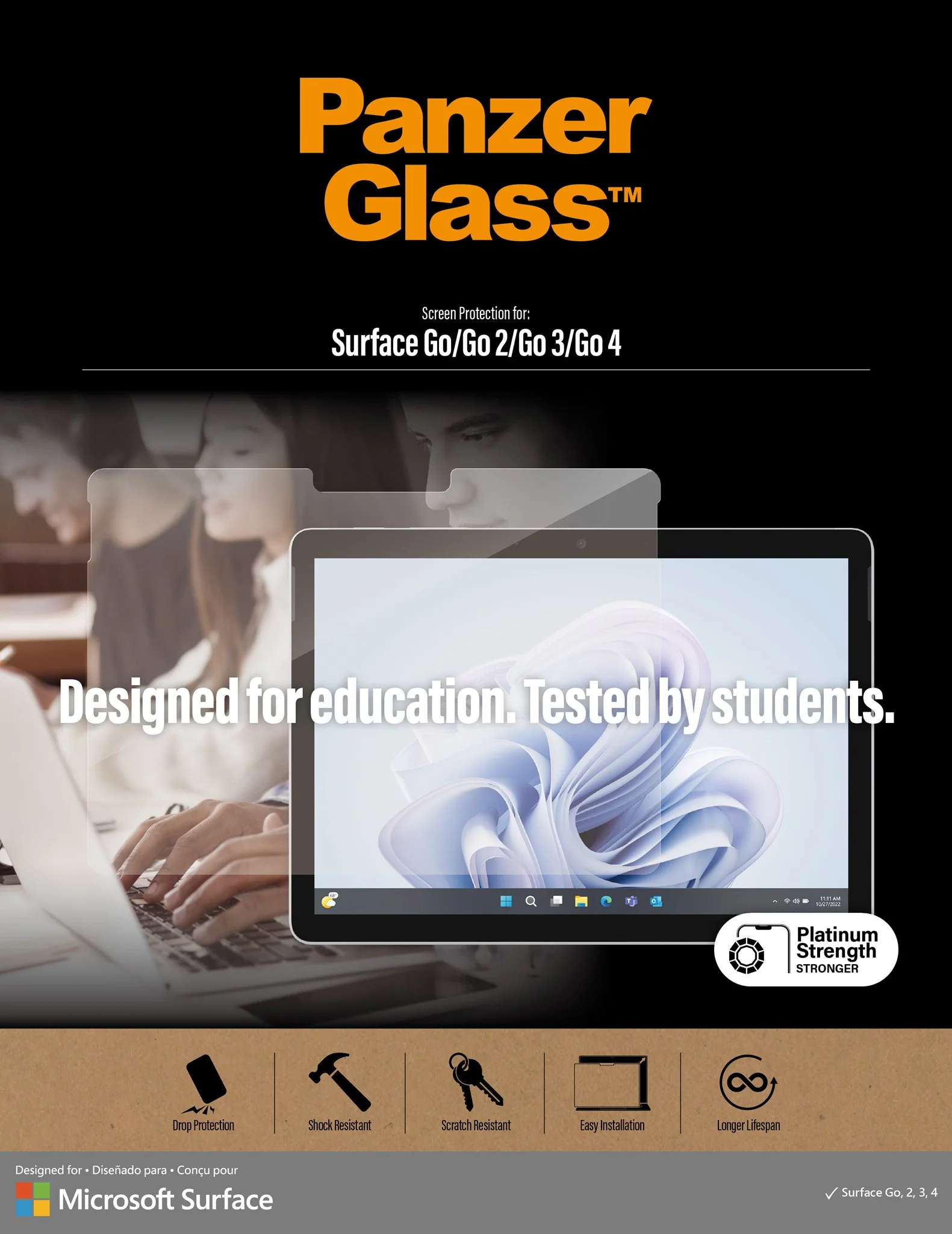 PanzerGlass® Screen Protector Microsoft Surface Go 4 | Go 3 | Go 2 | Go - Image 6