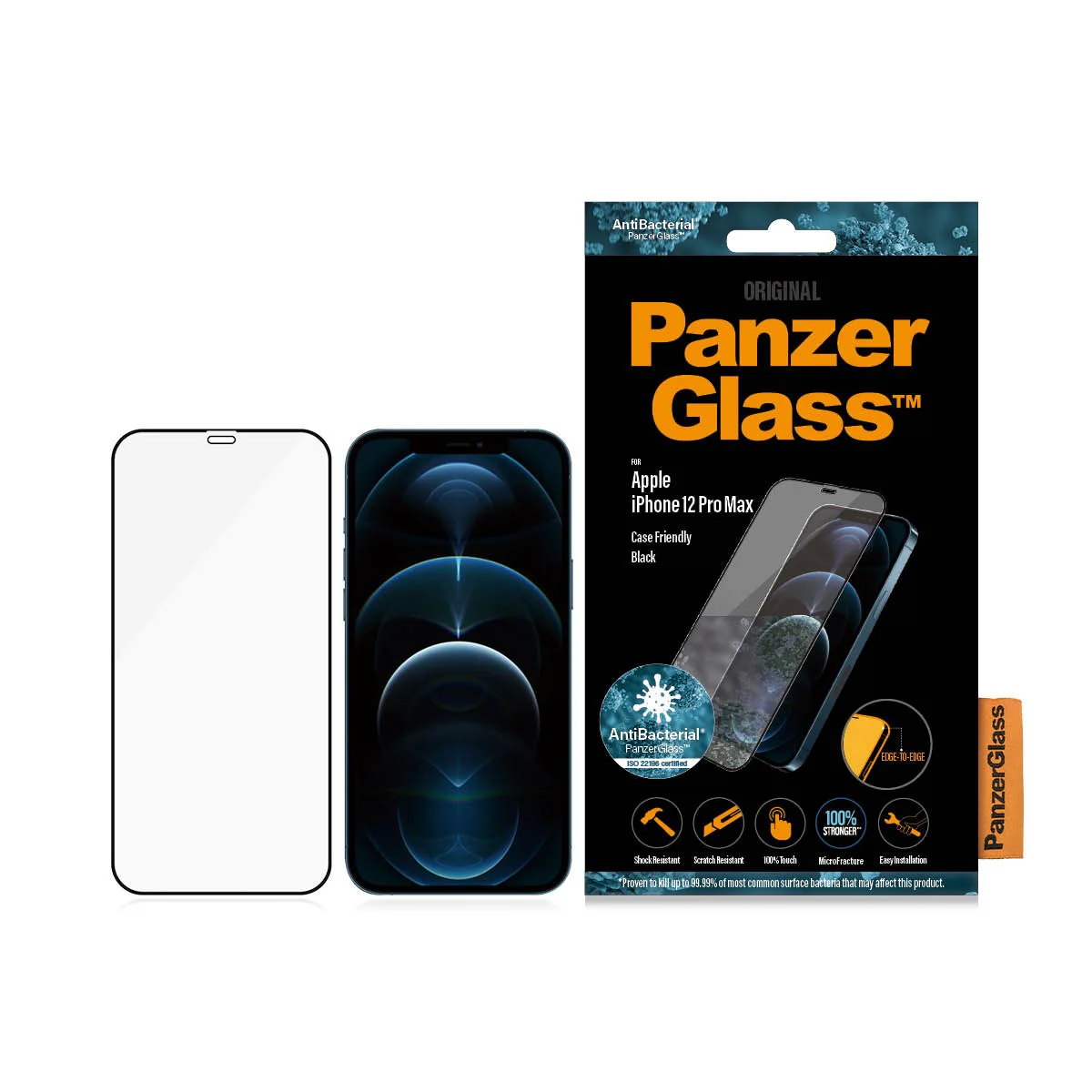 PanzerGlass® Screen Protector iPhone 12 Pro Max | Edge-to-Edge - Image 3
