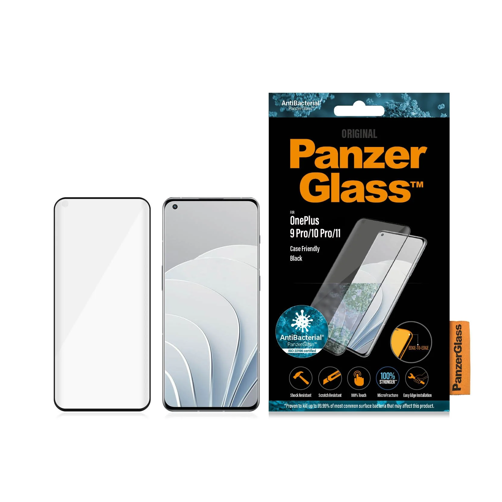 PanzerGlass® Screen Protector OnePlus 9 Pro | 10 Pro | 11 | Ultra-Wide Fit - Image 3