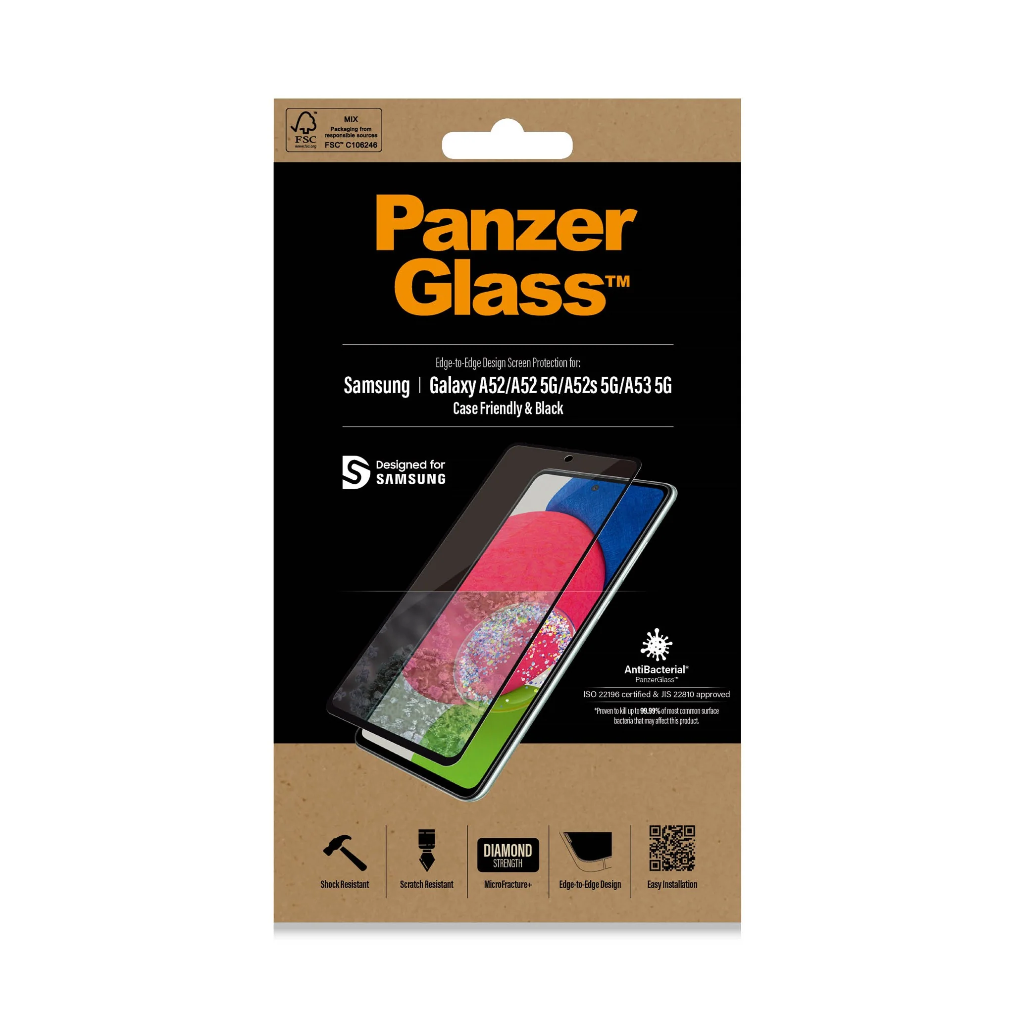 PanzerGlass® Screen Protector Samsung Galaxy A52 | A52 5G | A52s 5G | A53 5G - Image 2