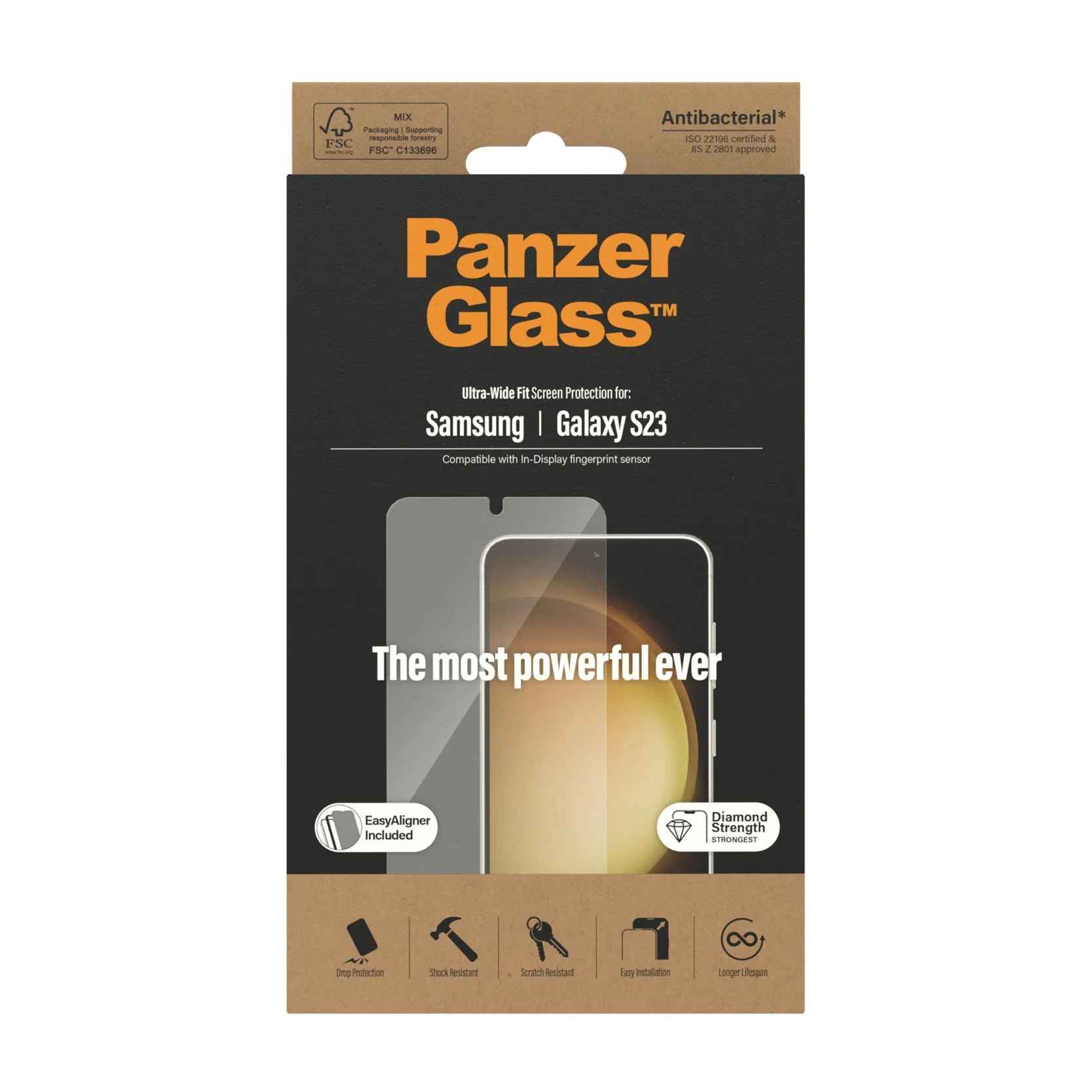 PanzerGlass® Screen Protector Samsung Galaxy S23 | Ultra-Wide Fit w. EasyAligner - Image 3