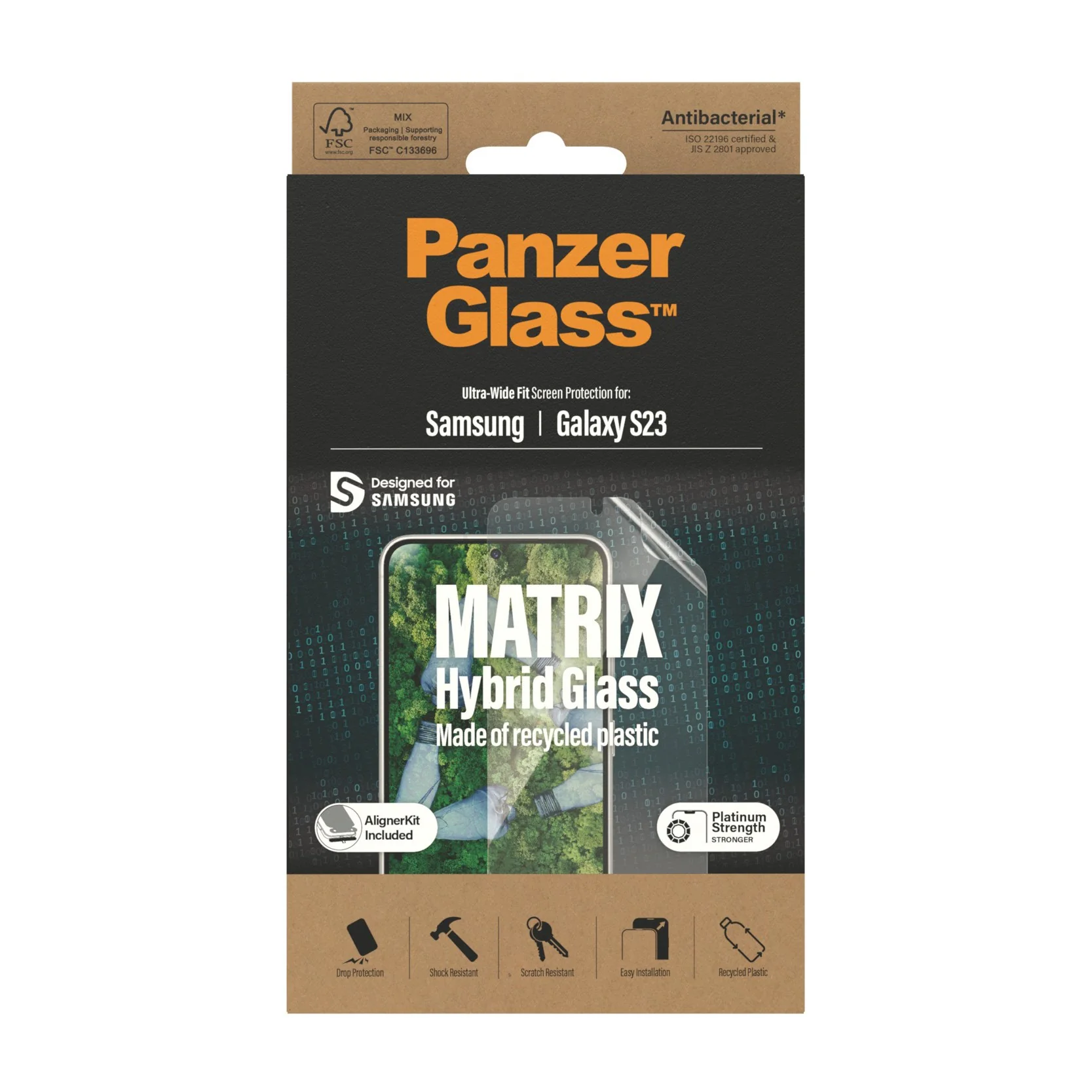 PanzerGlass® ECO MATRIX Screen Protector Samsung Galaxy S23 | Ultra-Wide Fit w. AlignerKit - Image 3