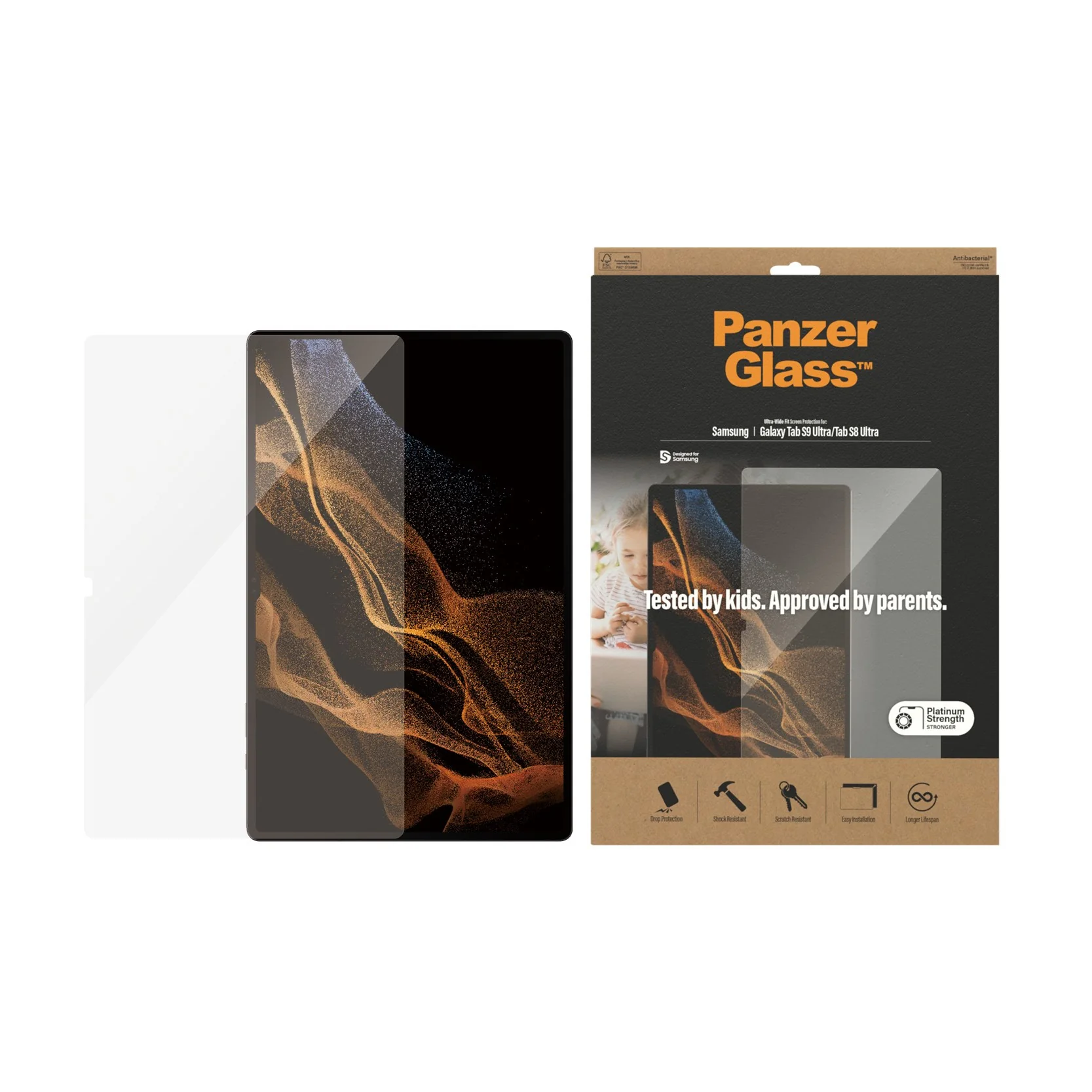 PanzerGlass® Screen Protector Samsung Galaxy Tab S8 Ultra | S9 Ultra | Ultra-Wide Fit - Image 4