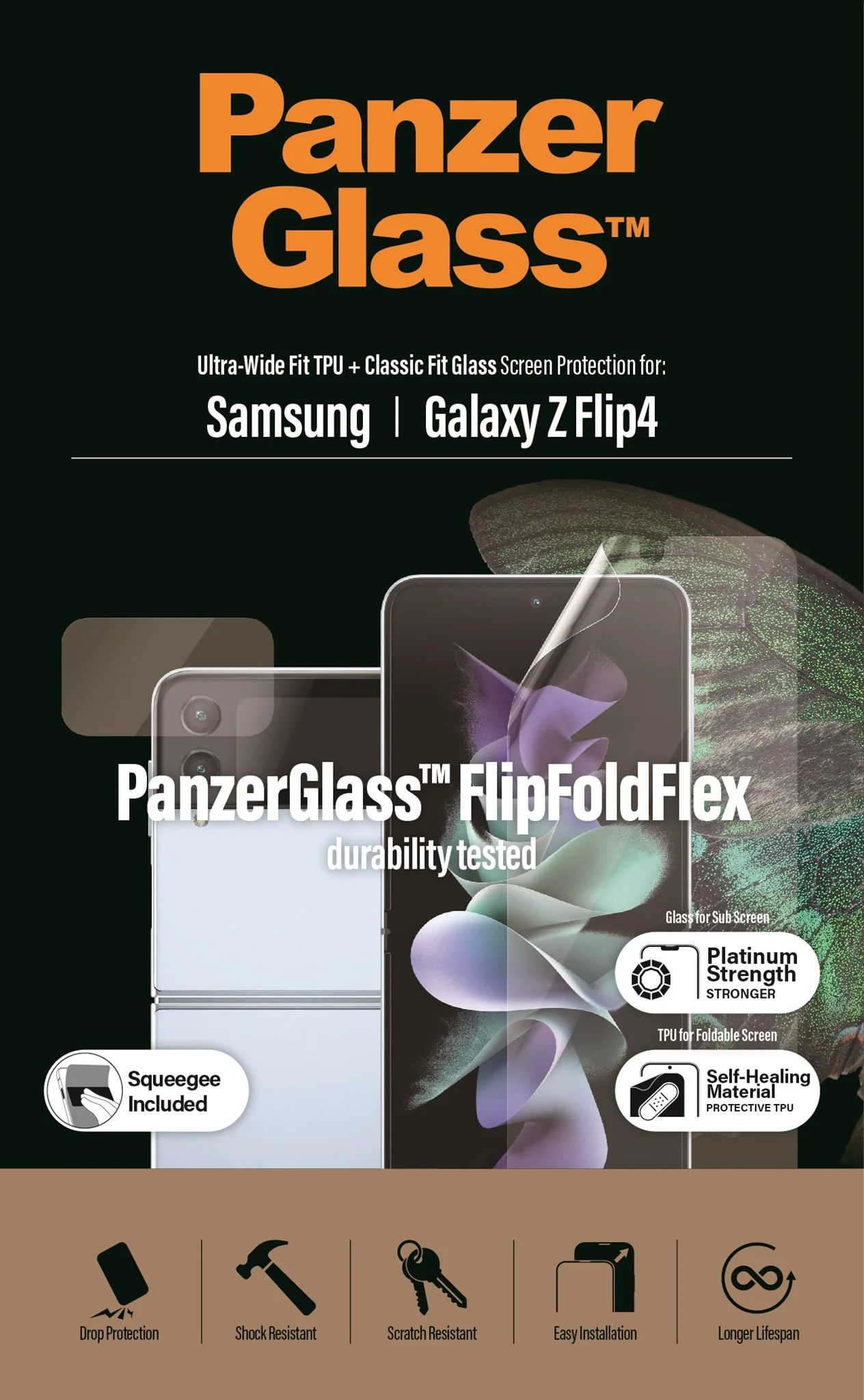 PanzerGlass® Screen Protector Samsung Galaxy Z Flip4 - Image 4
