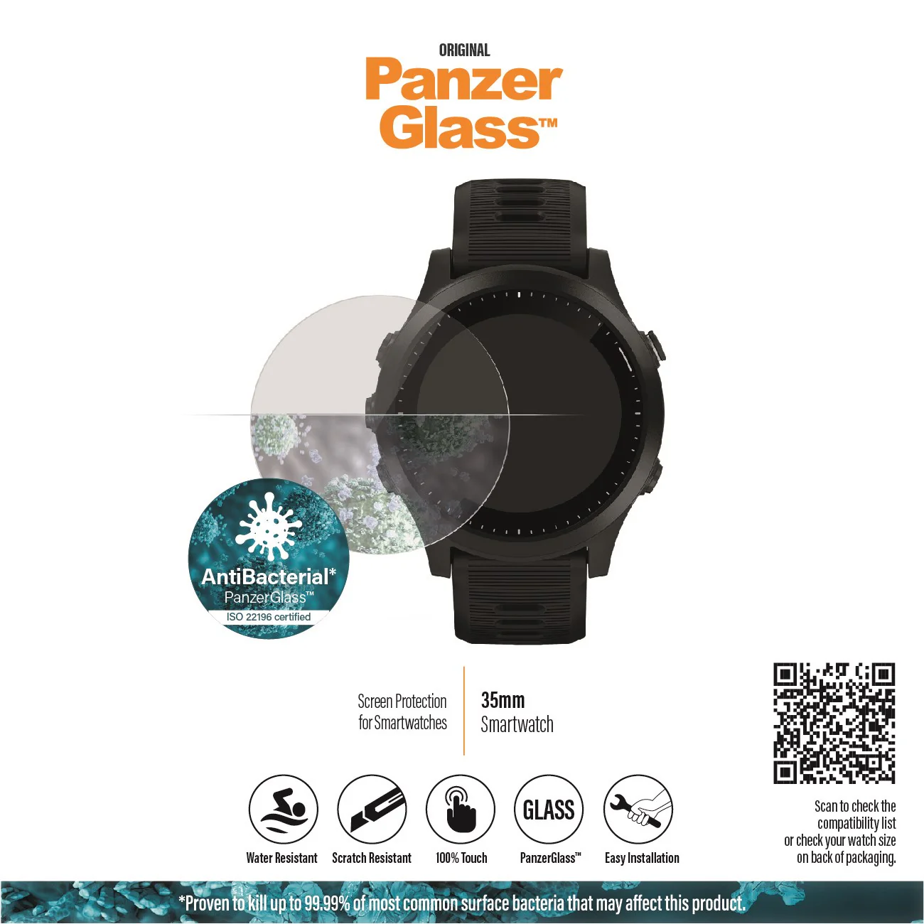 PanzerGlass® SmartWatch 35mm | Screen Protector Glass - Image 8