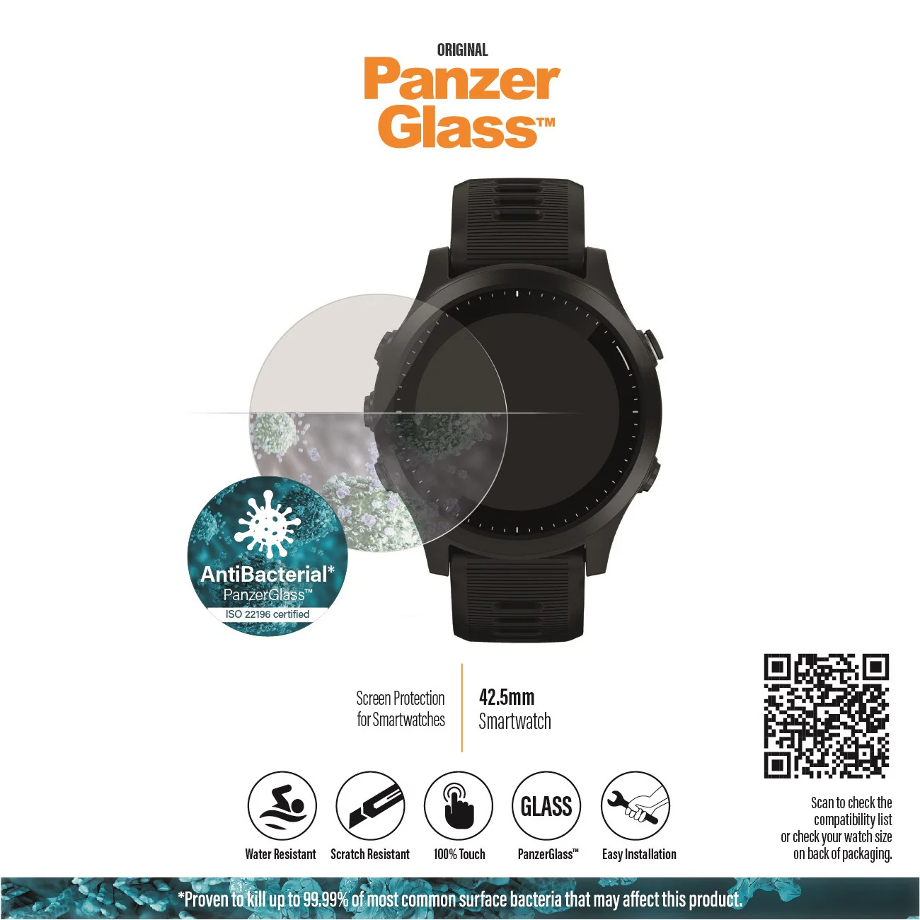 PanzerGlass® SmartWatch 42.5mm | Screen Protector Glass - Image 8