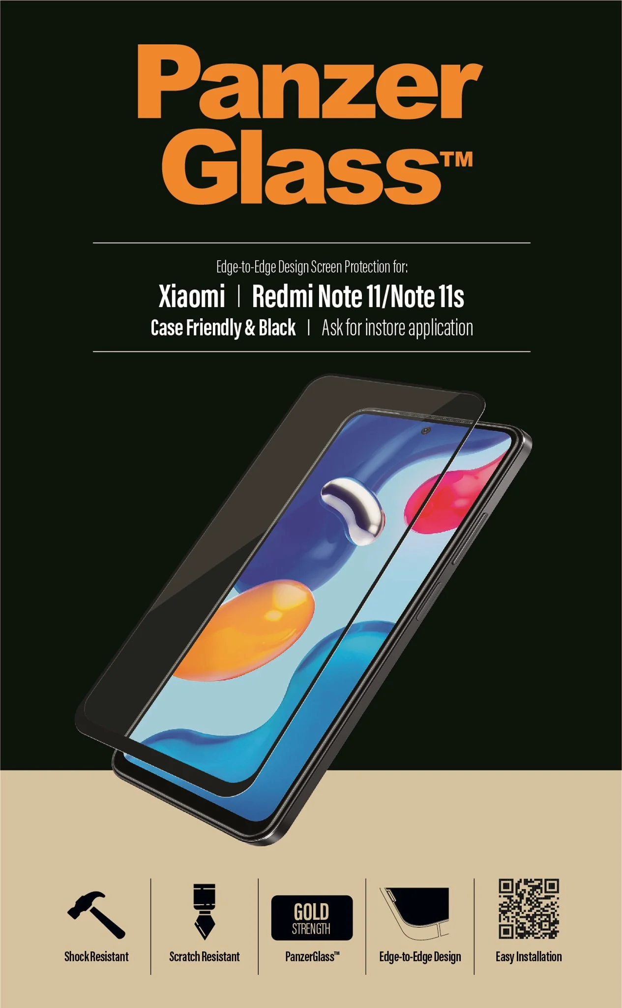 PanzerGlass® Screen Protector Xiaomi Redmi Note 12S | 11 | 11S - Image 9