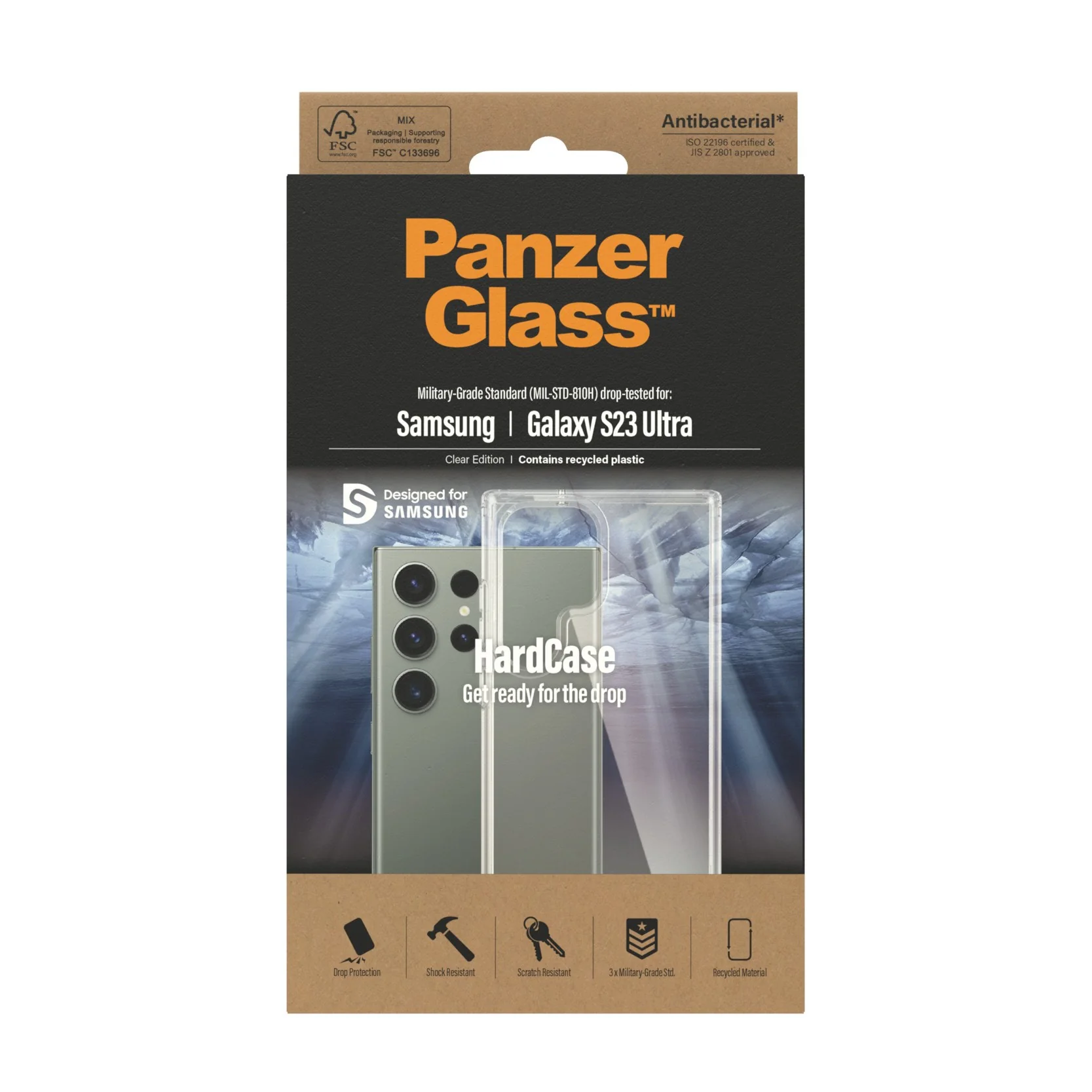 PanzerGlass® HardCase Transparent Samsung Galaxy S23 Ultra - Image 3