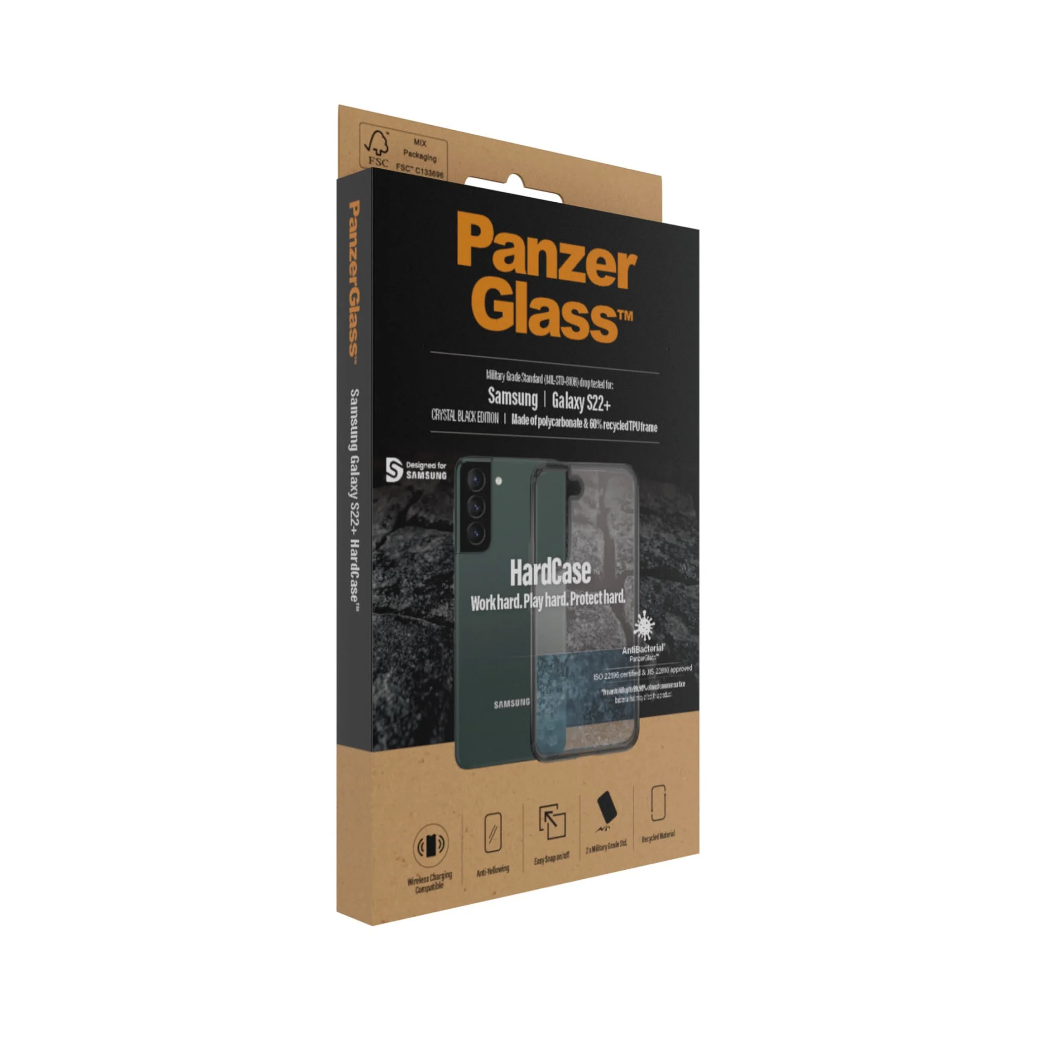 PanzerGlass® HardCase Samsung Galaxy S22+ 5G - Smokey Black - Image 4