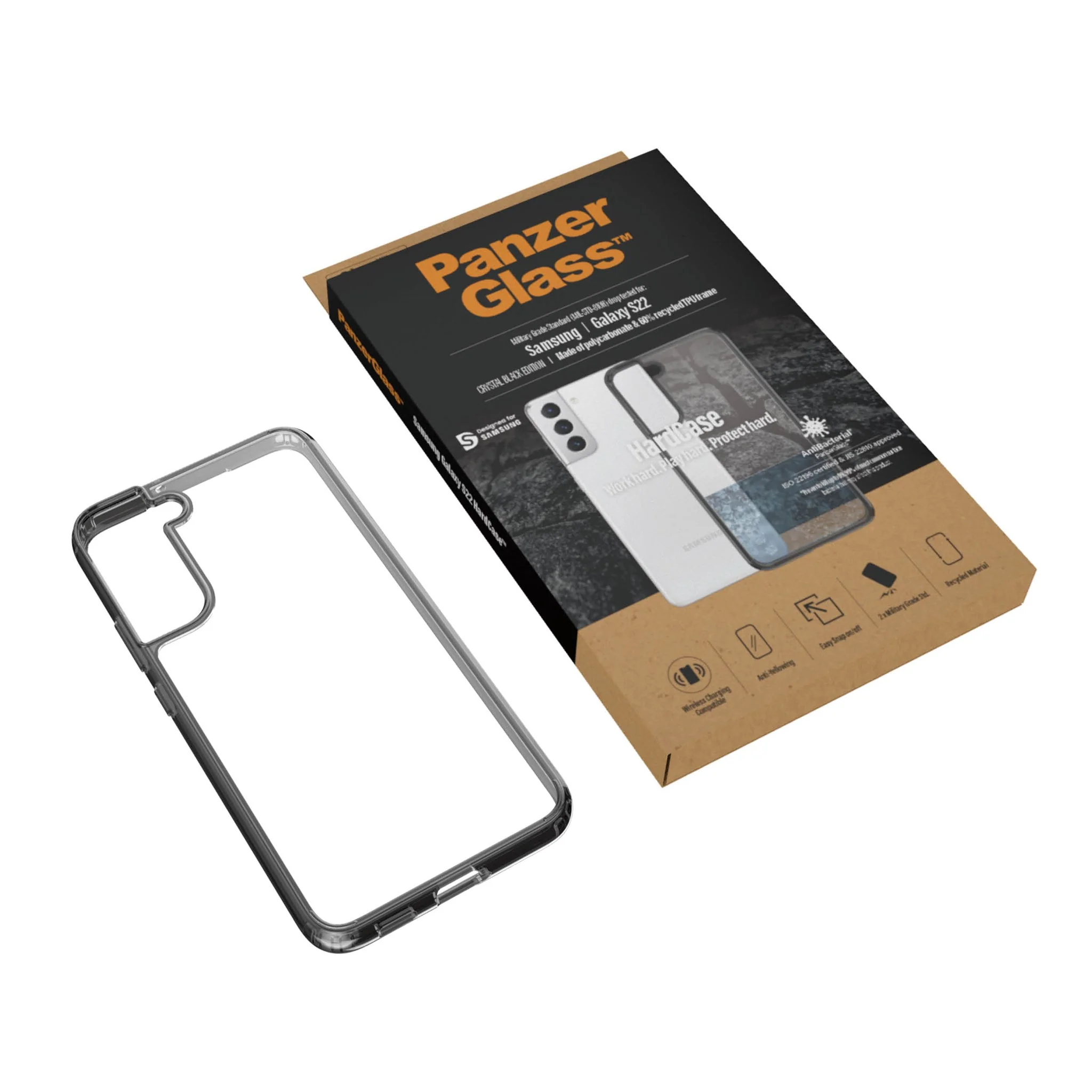 PanzerGlass® HardCase Samsung Galaxy S22 5G - Smokey Black - Image 5