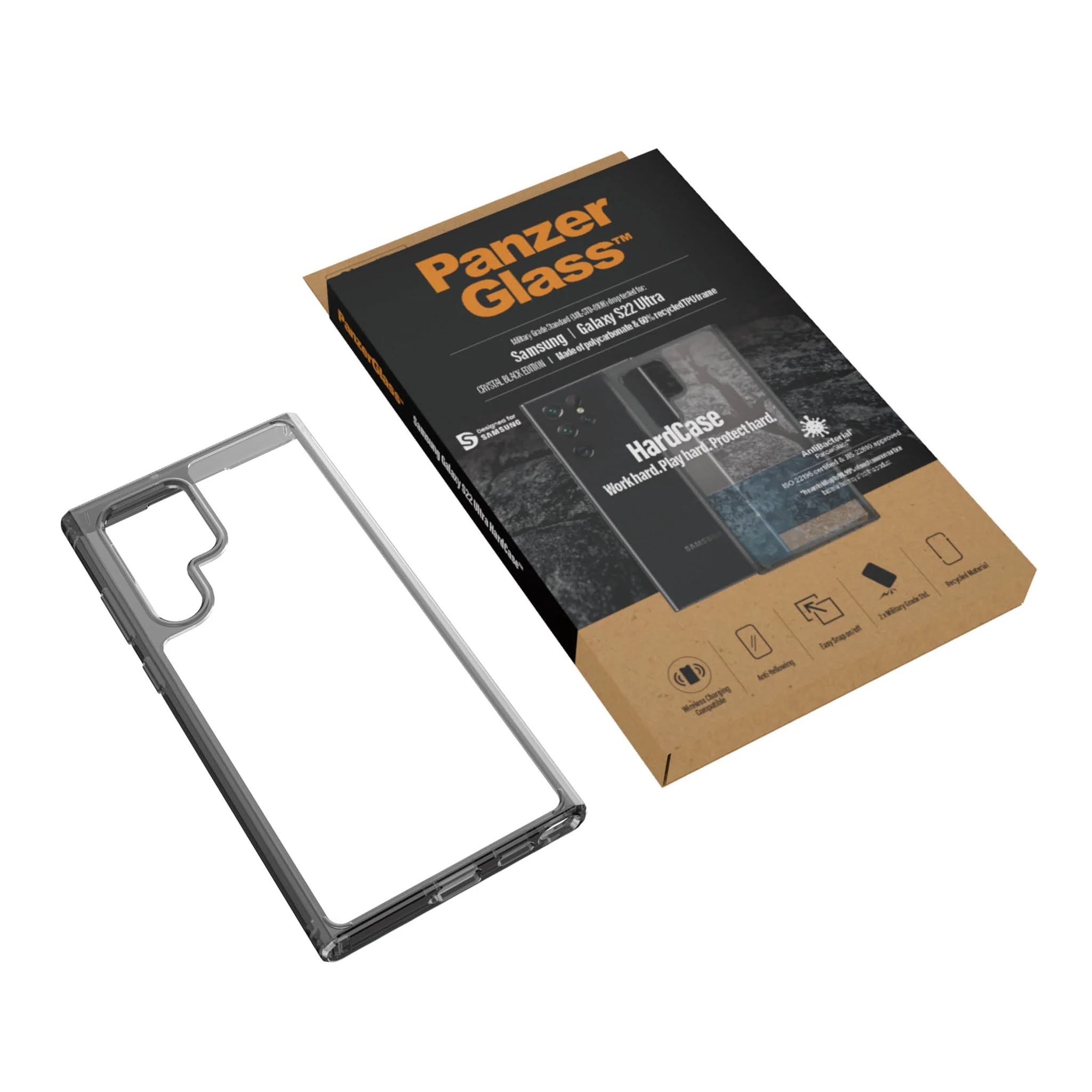 PanzerGlass® HardCase Samsung Galaxy S22 Ultra 5G - Smokey Black - Image 5