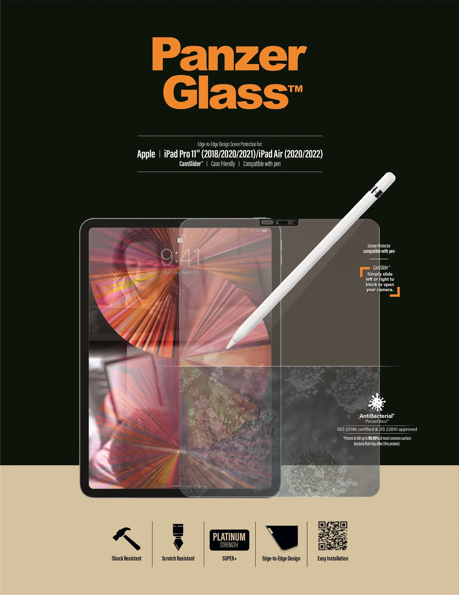 PanzerGlass® Screen Protector iPad Pro 11″ (2018, 2020-2022, 2024) | Air 10.9'' (2020, 2022) - Image 9