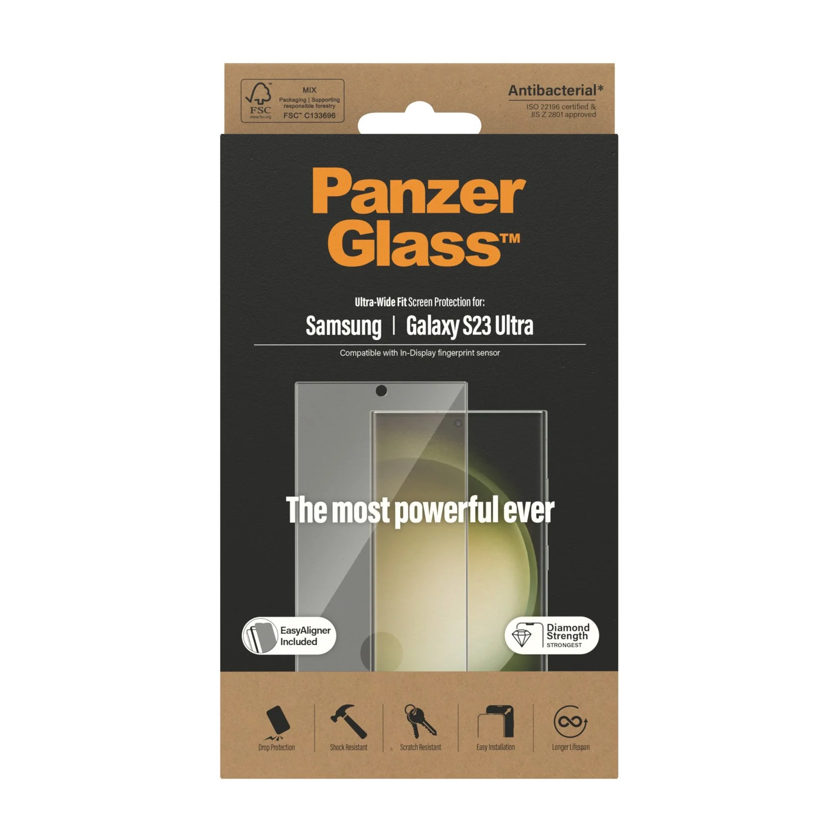 PanzerGlass® Screen Protector Samsung Galaxy S23 Ultra | Ultra-Wide Fit w. EasyAligner - Image 3