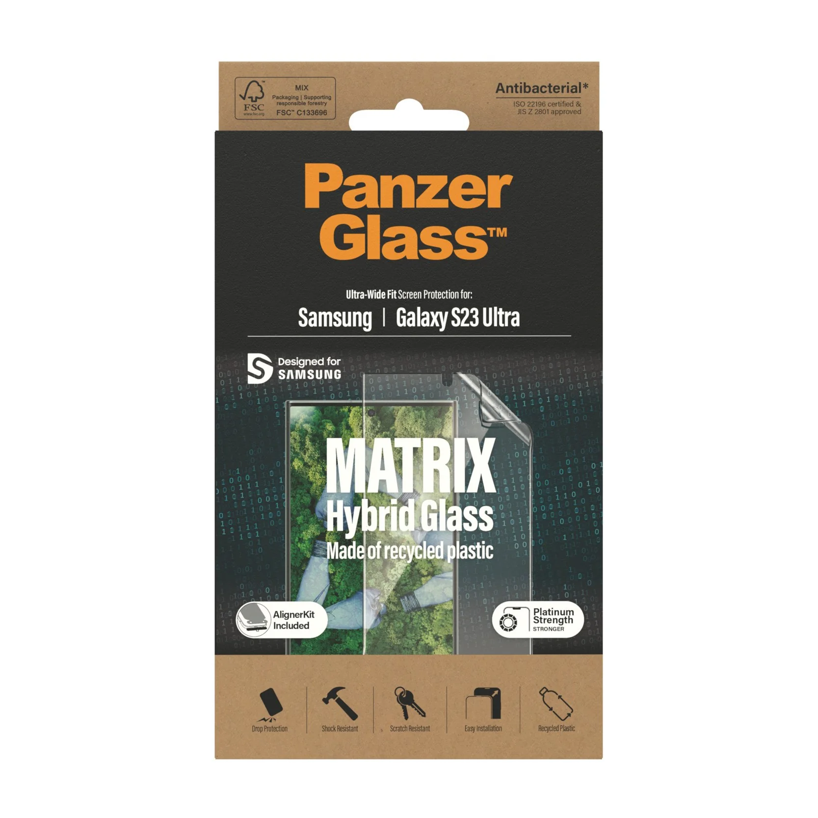 PanzerGlass® ECO MATRIX Screen Protector Samsung Galaxy S23 Ultra | Ultra-Wide Fit w. AlignerKit - Image 3