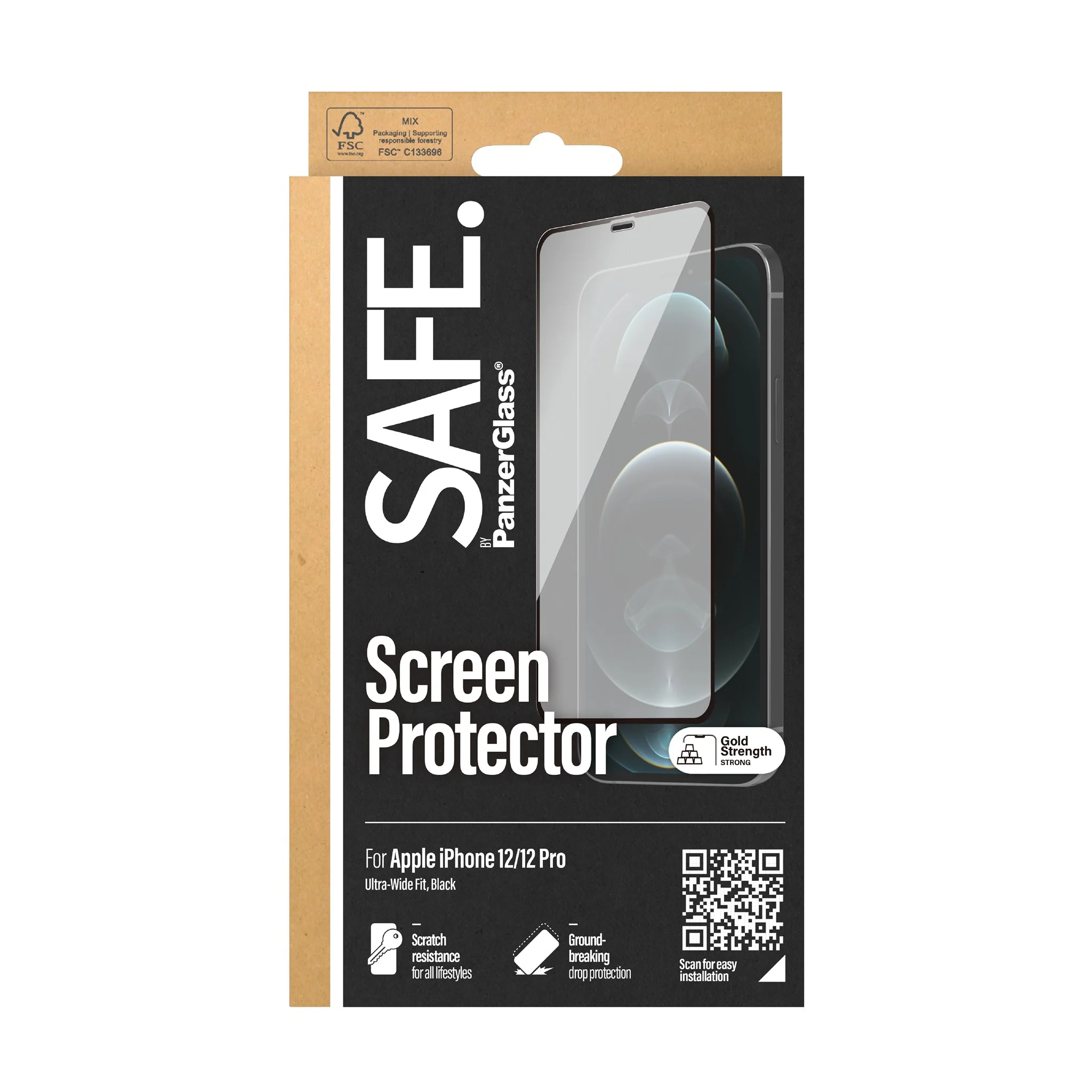 SAFE. by PanzerGlass® Screen Protector iPhone 12 | 12 Pro | Edge-to-Edge - Image 3