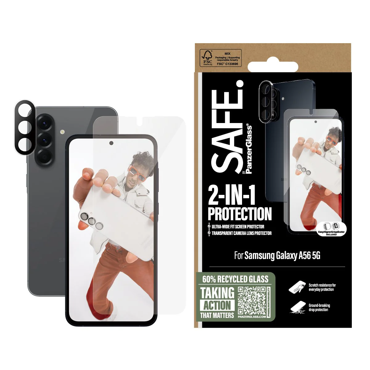 SAFE. by PanzerGlass® 2-in-1 Bundle Samsung Galaxy A56 5G - Image 2