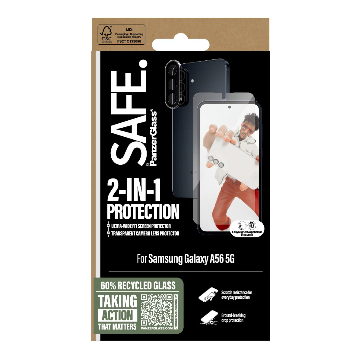 SAFE. by PanzerGlass® 2-in-1 Bundle Samsung Galaxy A56 5G - Image 3