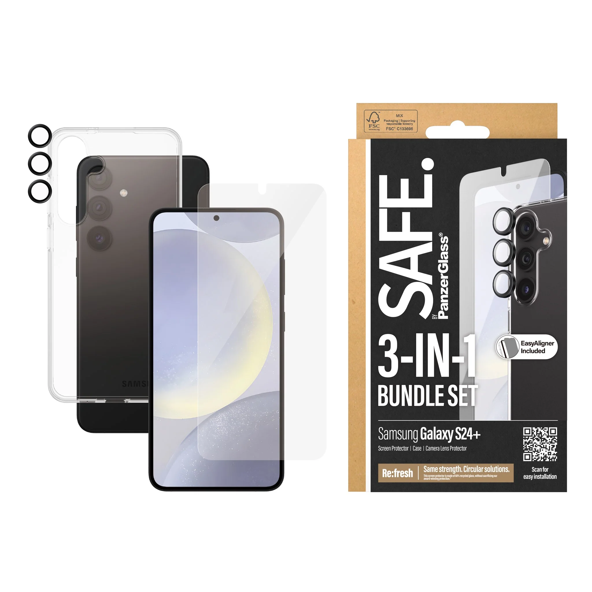 SAFE. by PanzerGlass® 3-in-1 Bundle Samsung Galaxy S24+ - Image 2