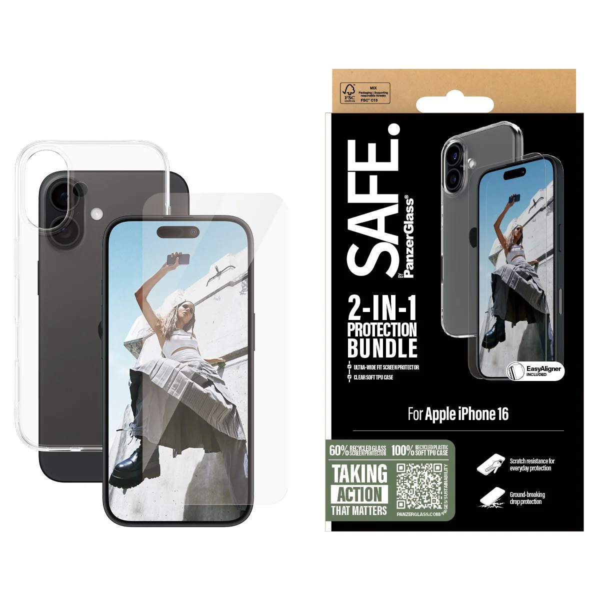 SAFE. by PanzerGlassÂź 2-in-1 Protection Bundle iPhone 16 - Image 2