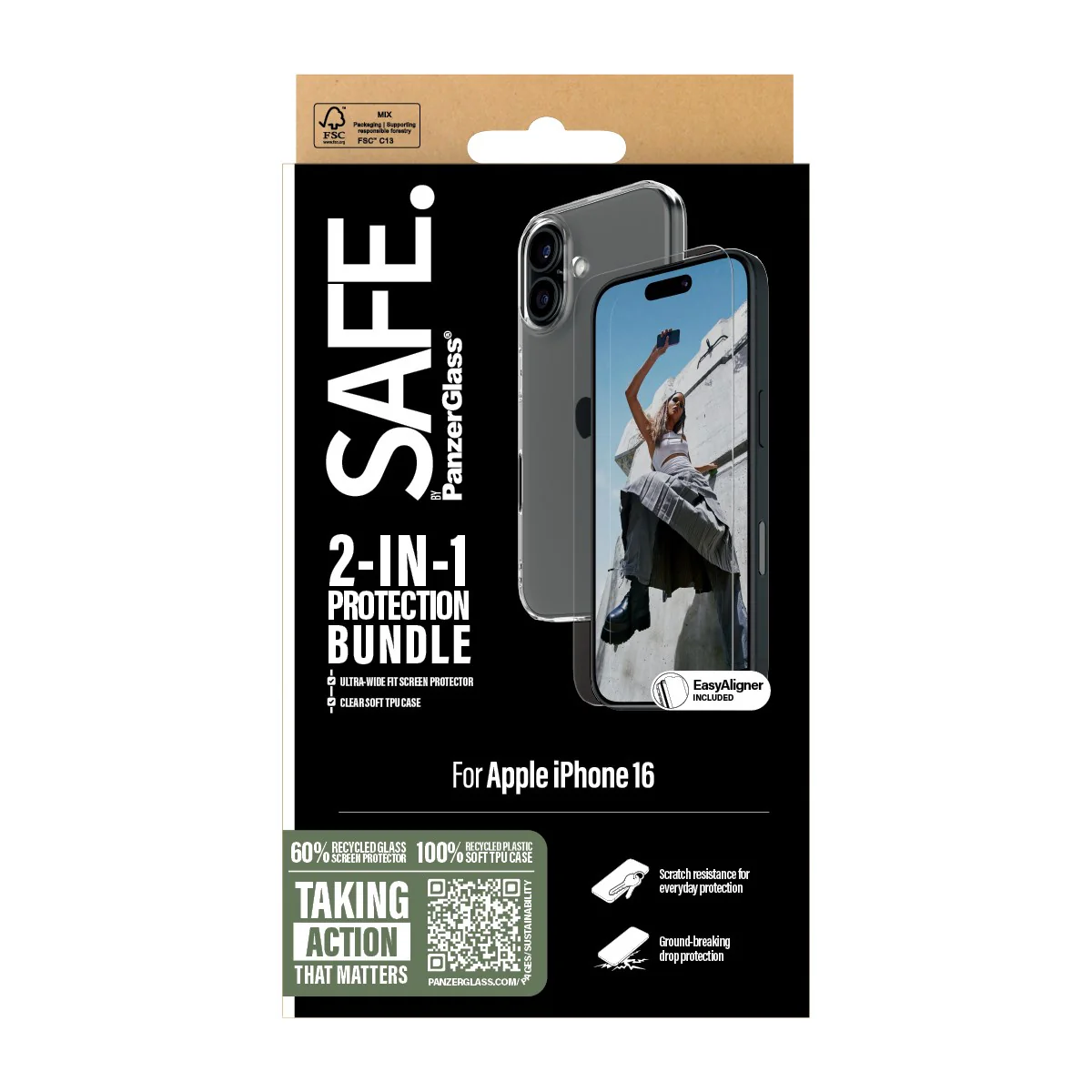 SAFE. by PanzerGlassÂź 2-in-1 Protection Bundle iPhone 16 - Image 3