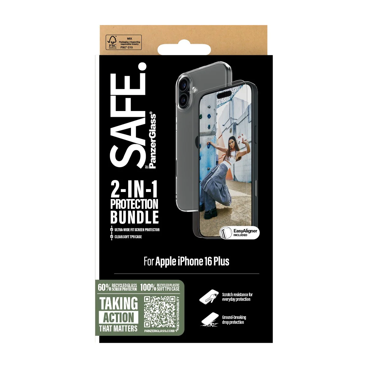 SAFE. by PanzerGlass® 2-in-1 Protection Bundle iPhone 16 Plus - Image 3