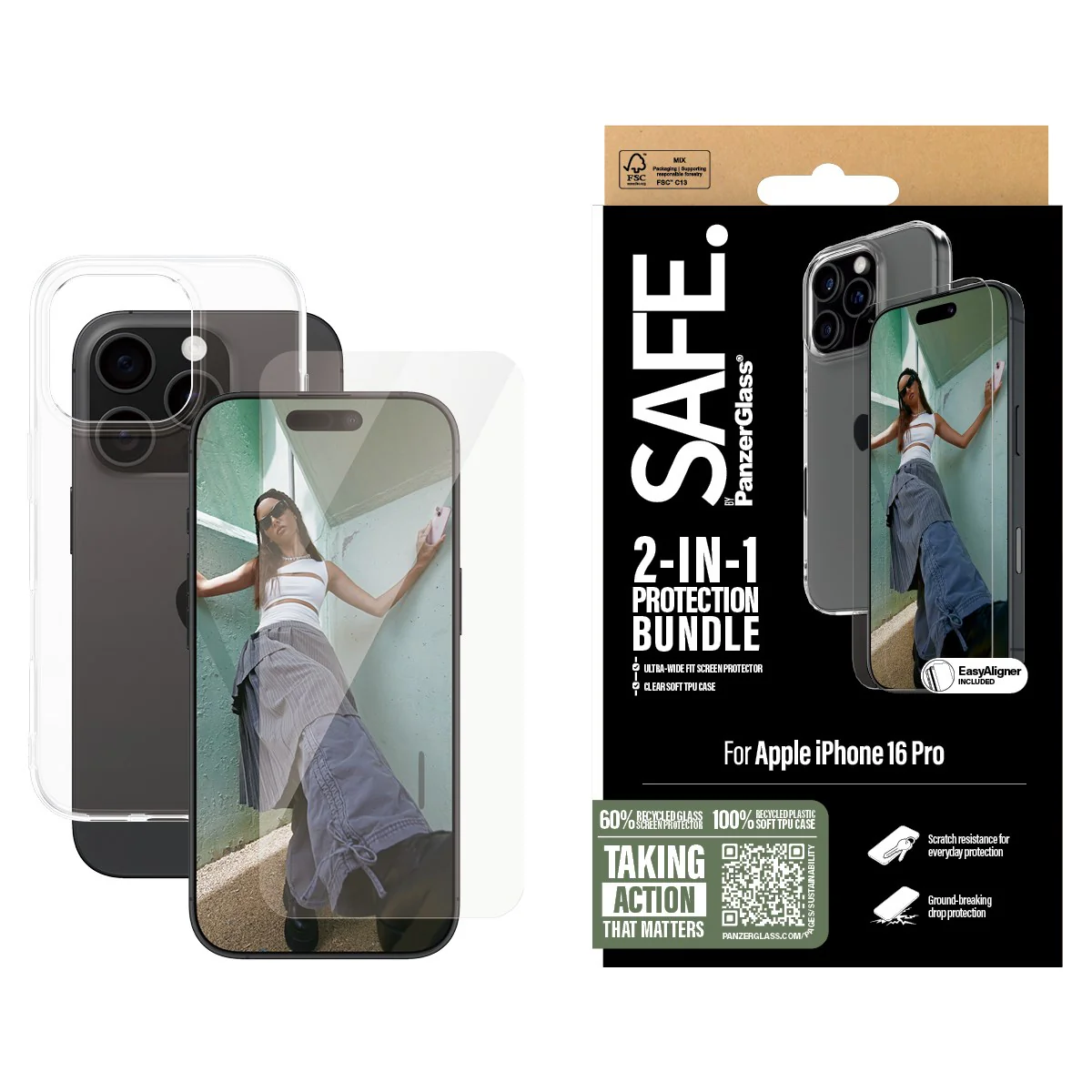 SAFE. by PanzerGlassÂź 2-in-1 Protection Bundle iPhone 16 Pro - Image 2