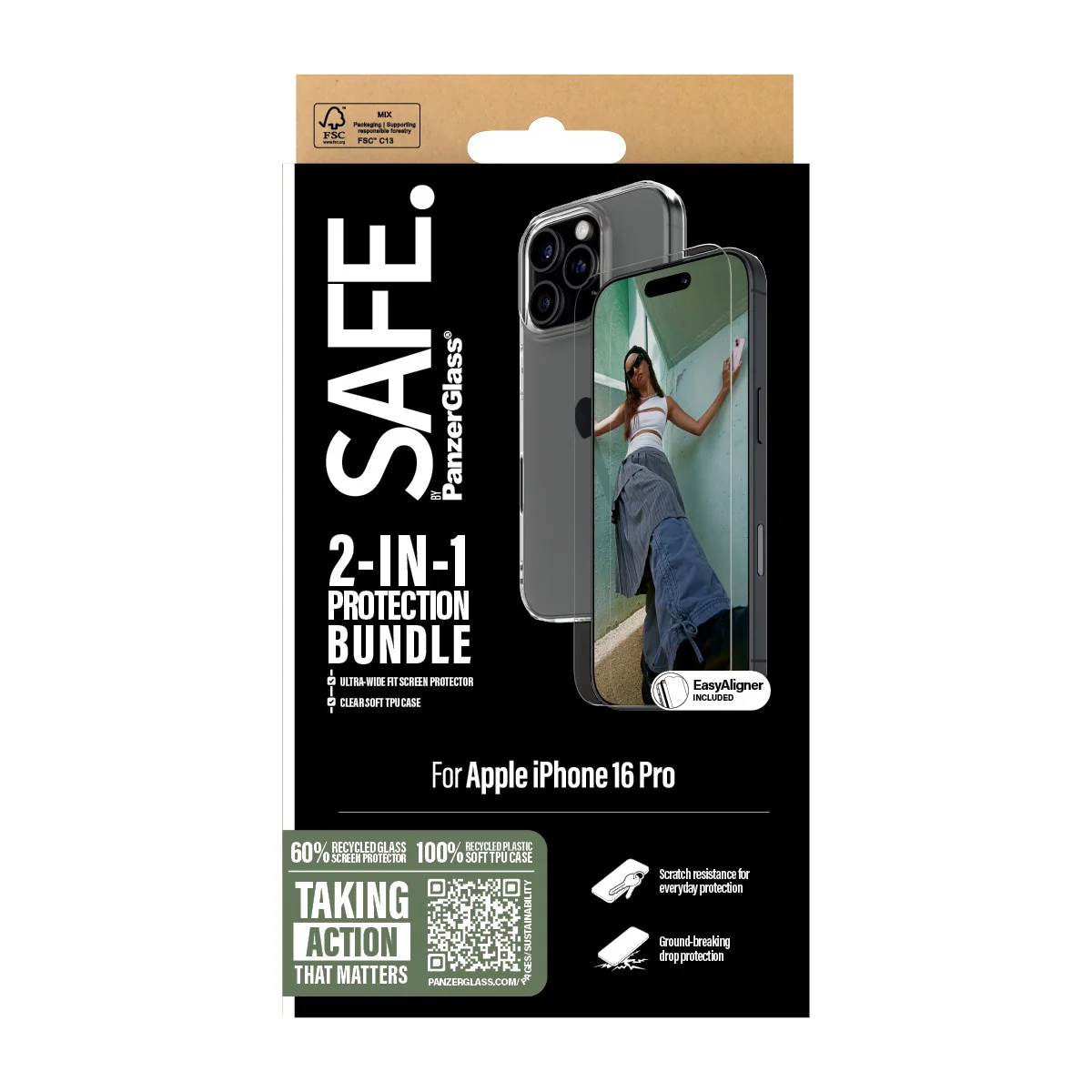 SAFE. by PanzerGlassÂź 2-in-1 Protection Bundle iPhone 16 Pro - Image 3
