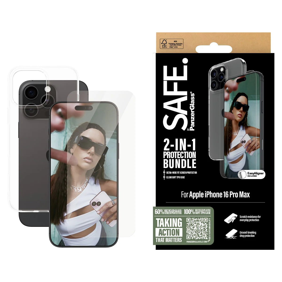 SAFE. by PanzerGlassÂź 2-in-1 Protection Bundle iPhone 16 Pro Max - Image 2