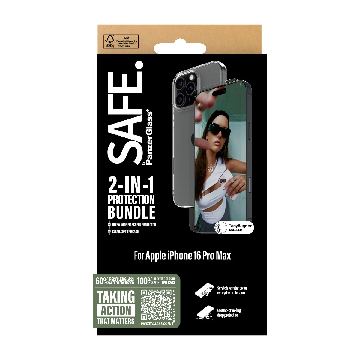 SAFE. by PanzerGlassÂź 2-in-1 Protection Bundle iPhone 16 Pro Max - Image 3