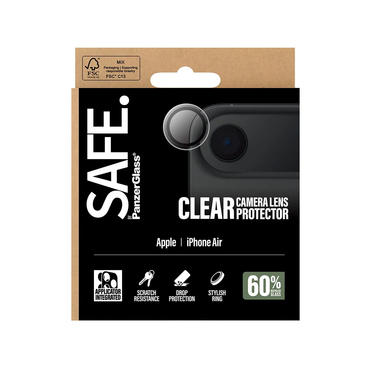 SAFE. by PanzerGlassÂź Camera Lens Protector Transparent iPhone Air - Image 3