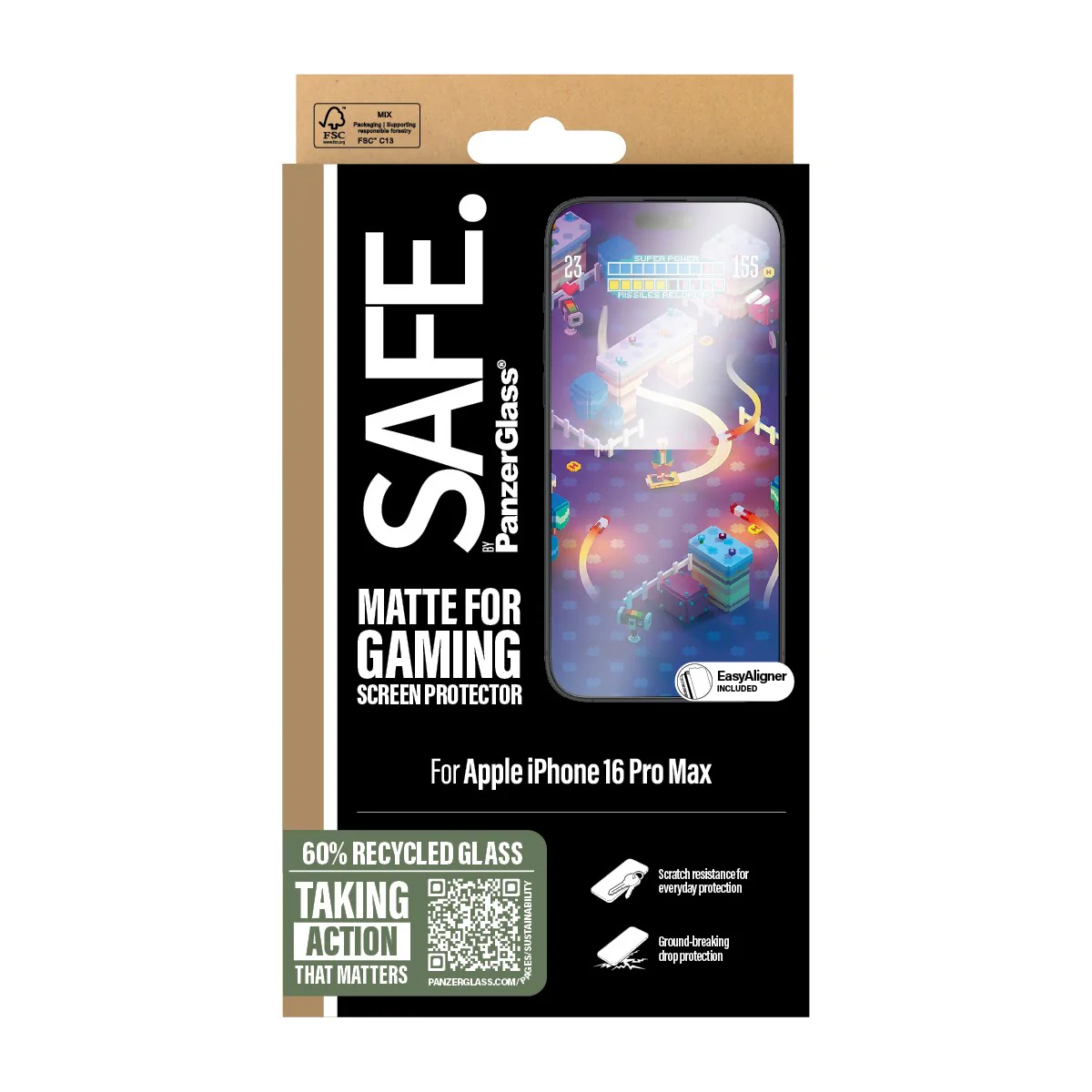 SAFE. by PanzerGlass® Gaming Screen Protector iPhone 16 Pro Max | Ultra-Wide Fit - Image 3