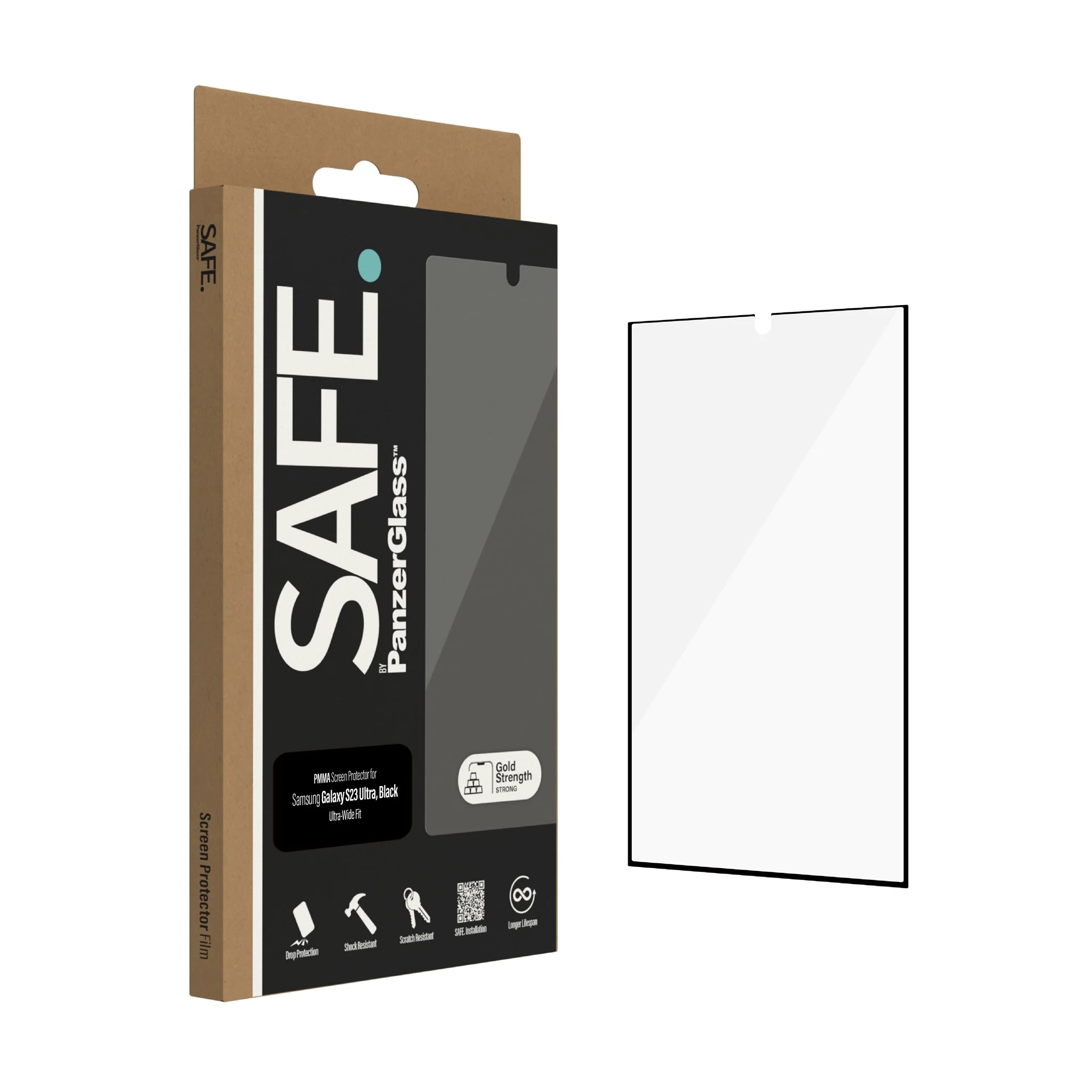 SAFE. by PanzerGlassÂź Screen Protector Samsung Galaxy S23 Ultra | Ultra-Wide Fit w. EasyAligner - Image 3