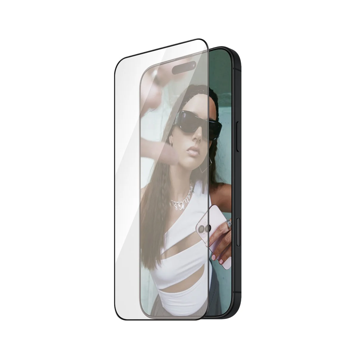 SAFE. by PanzerGlass® Screen Protection w. Black Frame iPhone 16 Pro Max | Ultra-Wide Fit