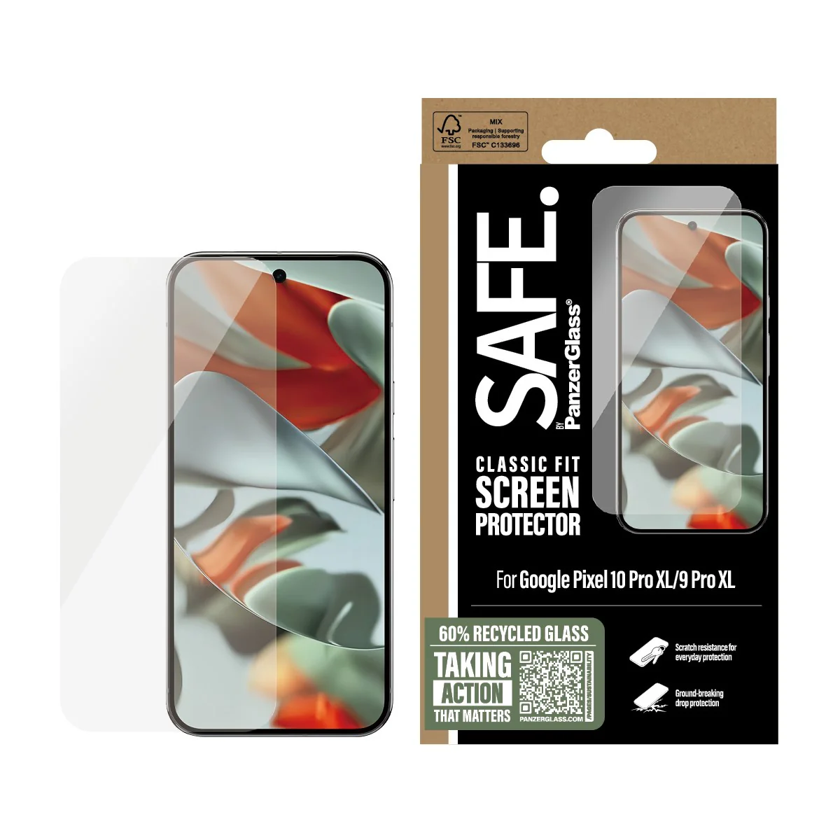 SAFE. by PanzerGlass® Screen Protector Google Pixel 10 Pro XL | 9 Pro XL | Classic Fit - Image 2