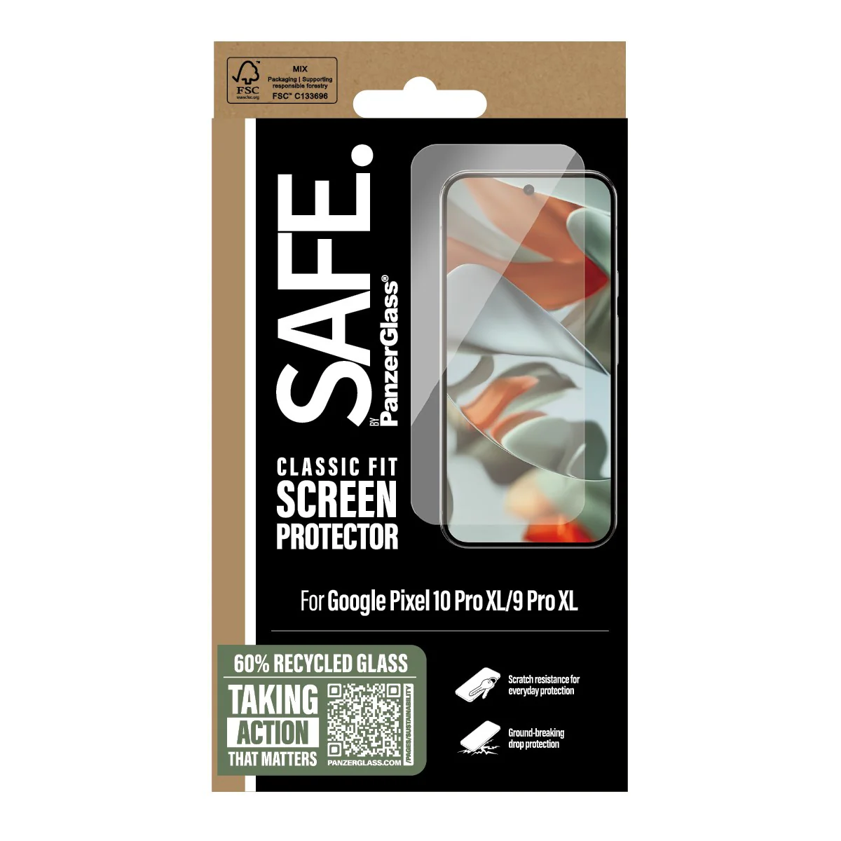 SAFE. by PanzerGlass® Screen Protector Google Pixel 10 Pro XL | 9 Pro XL | Classic Fit - Image 3