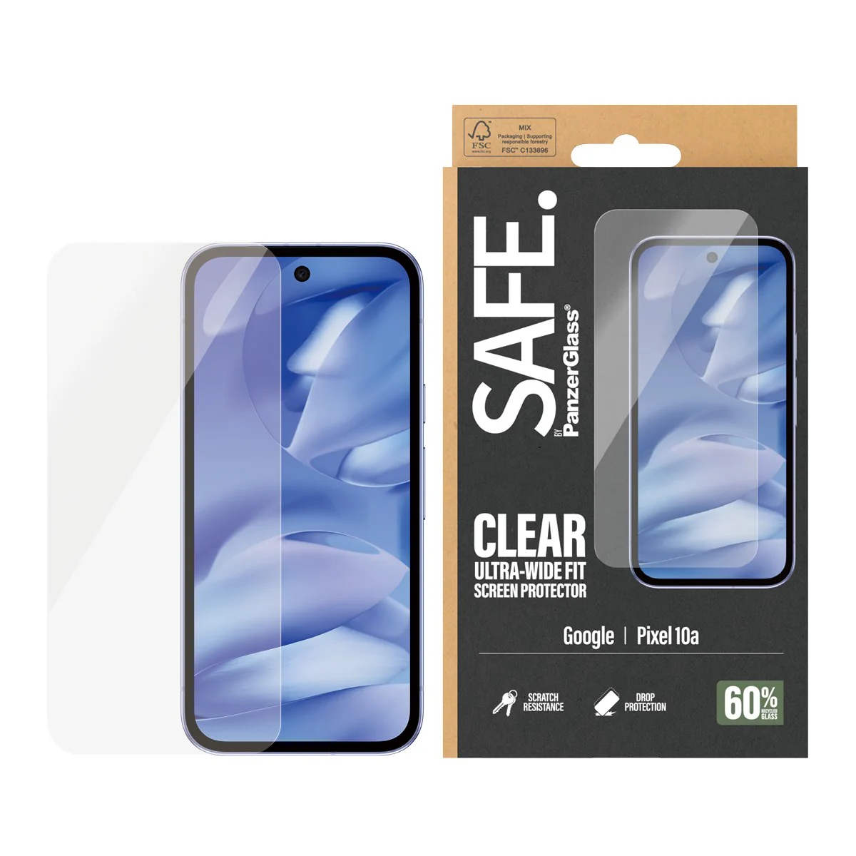SAFE. by PanzerGlass® Screen Protector Google Pixel 10a 5G | Ultra-Wide Fit - Image 2