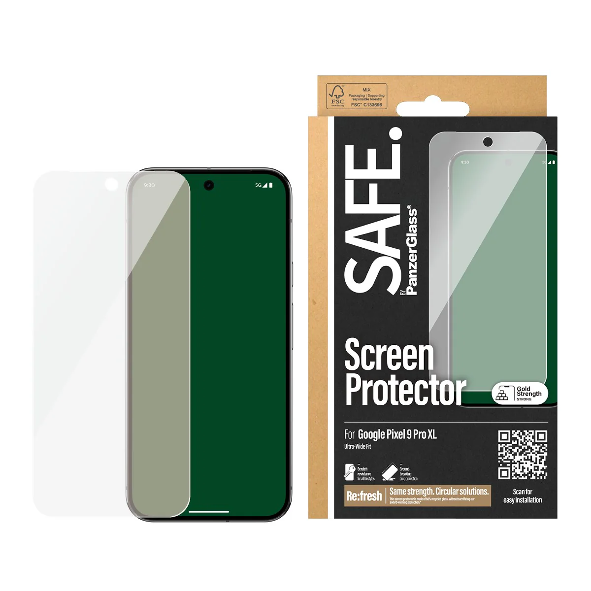 SAFE. by PanzerGlass® Screen Protector Google Pixel 9 Pro XL | Ultra-Wide Fit - Image 2