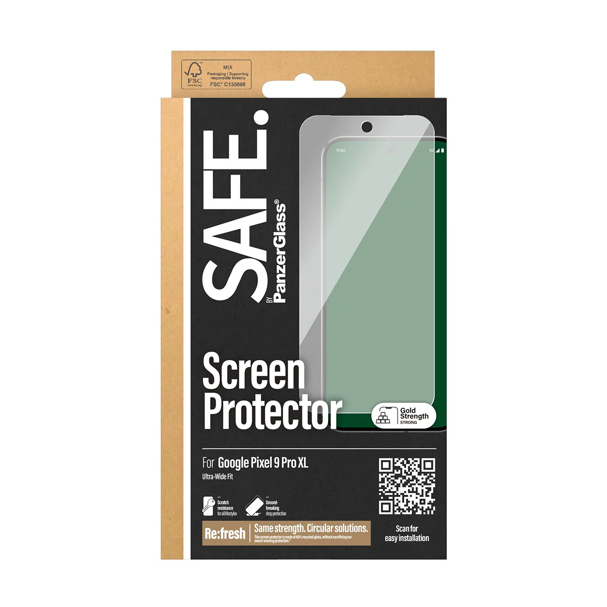 SAFE. by PanzerGlass® Screen Protector Google Pixel 9 Pro XL | Ultra-Wide Fit - Image 3
