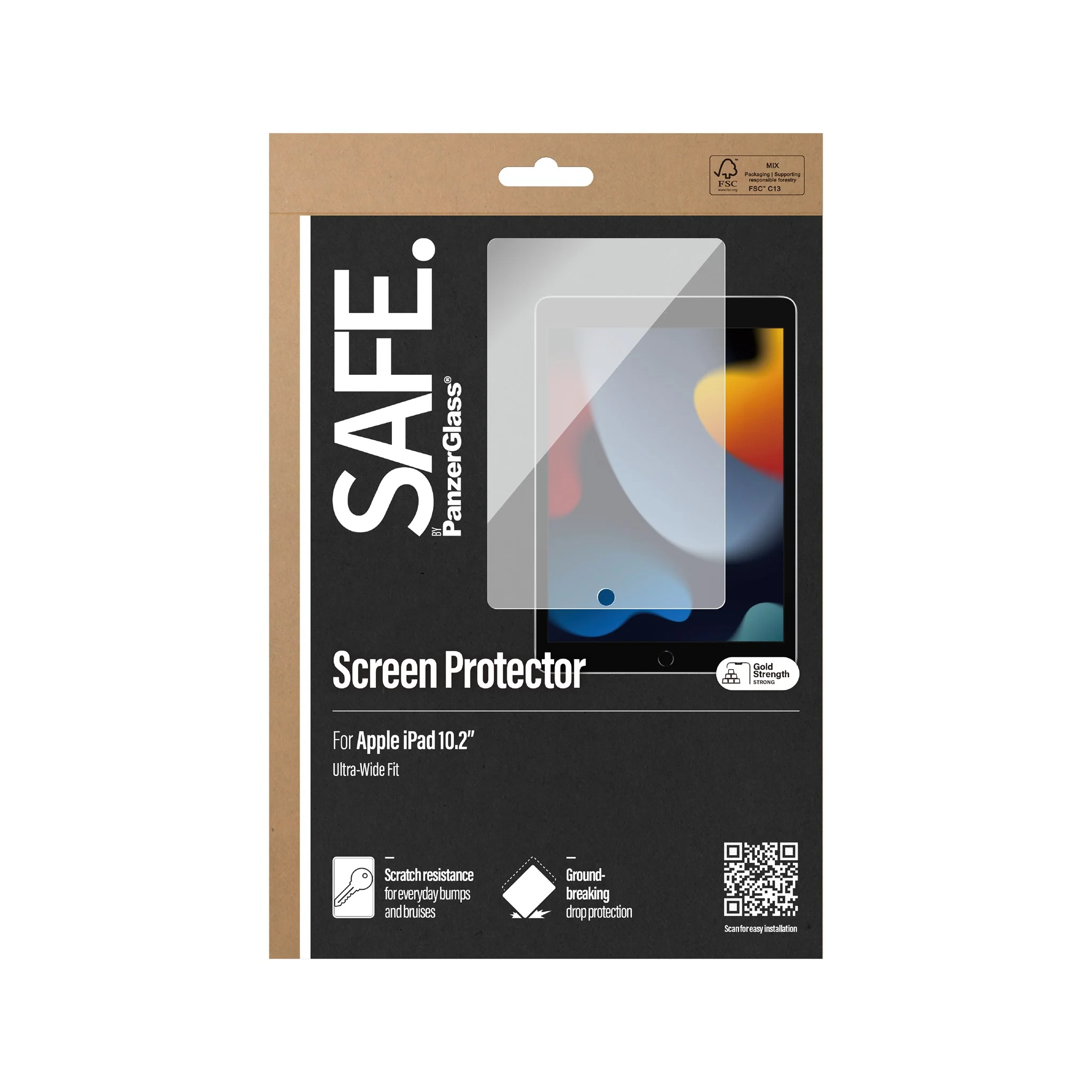 SAFE. by PanzerGlass® Screen Protector iPad 10.2'' (2019-2021) | Ultra-Wide Fit - Image 3