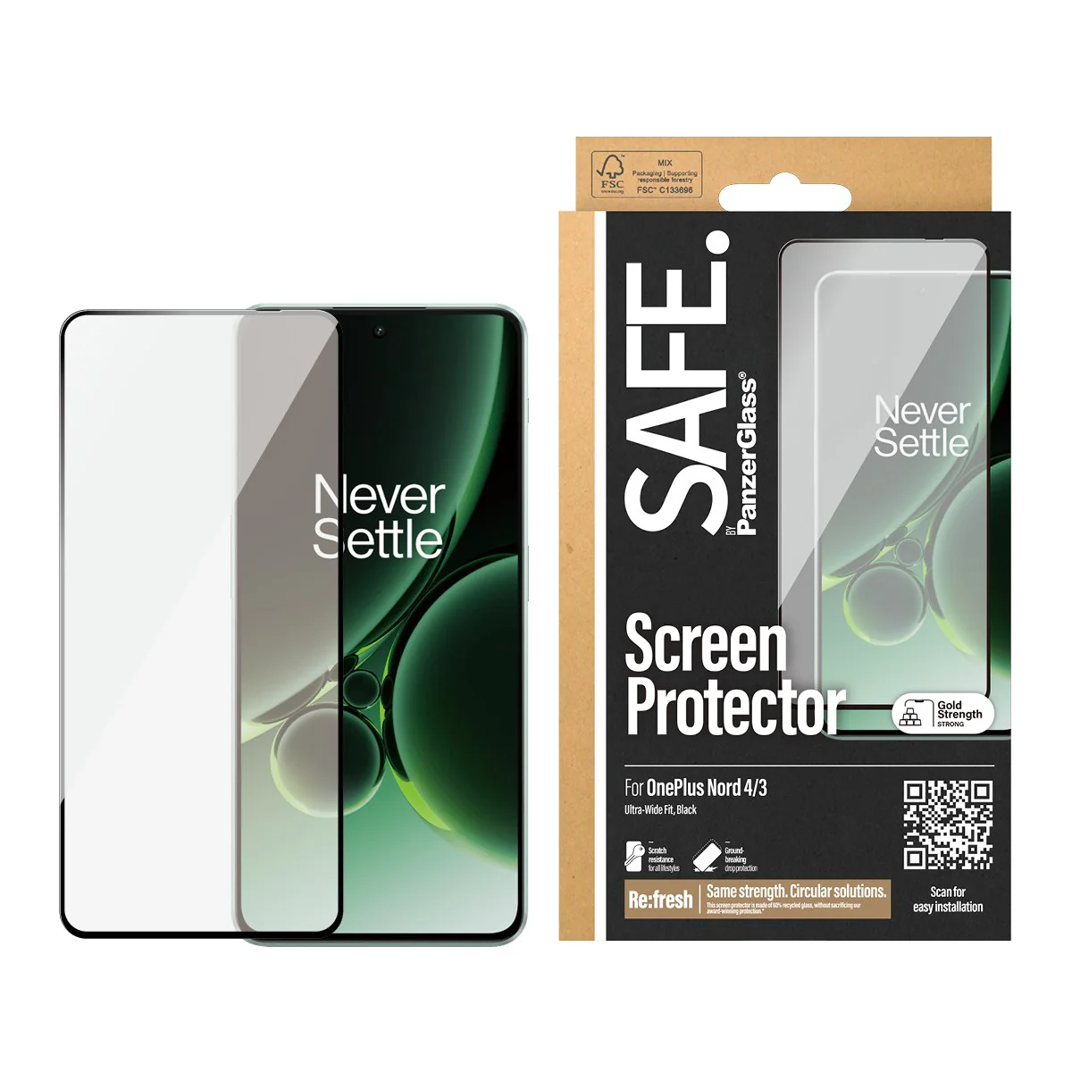 SAFE. by PanzerGlass® Screen Protector OnePlus Nord 4 | 3 | Ultra-Wide Fit - Image 2