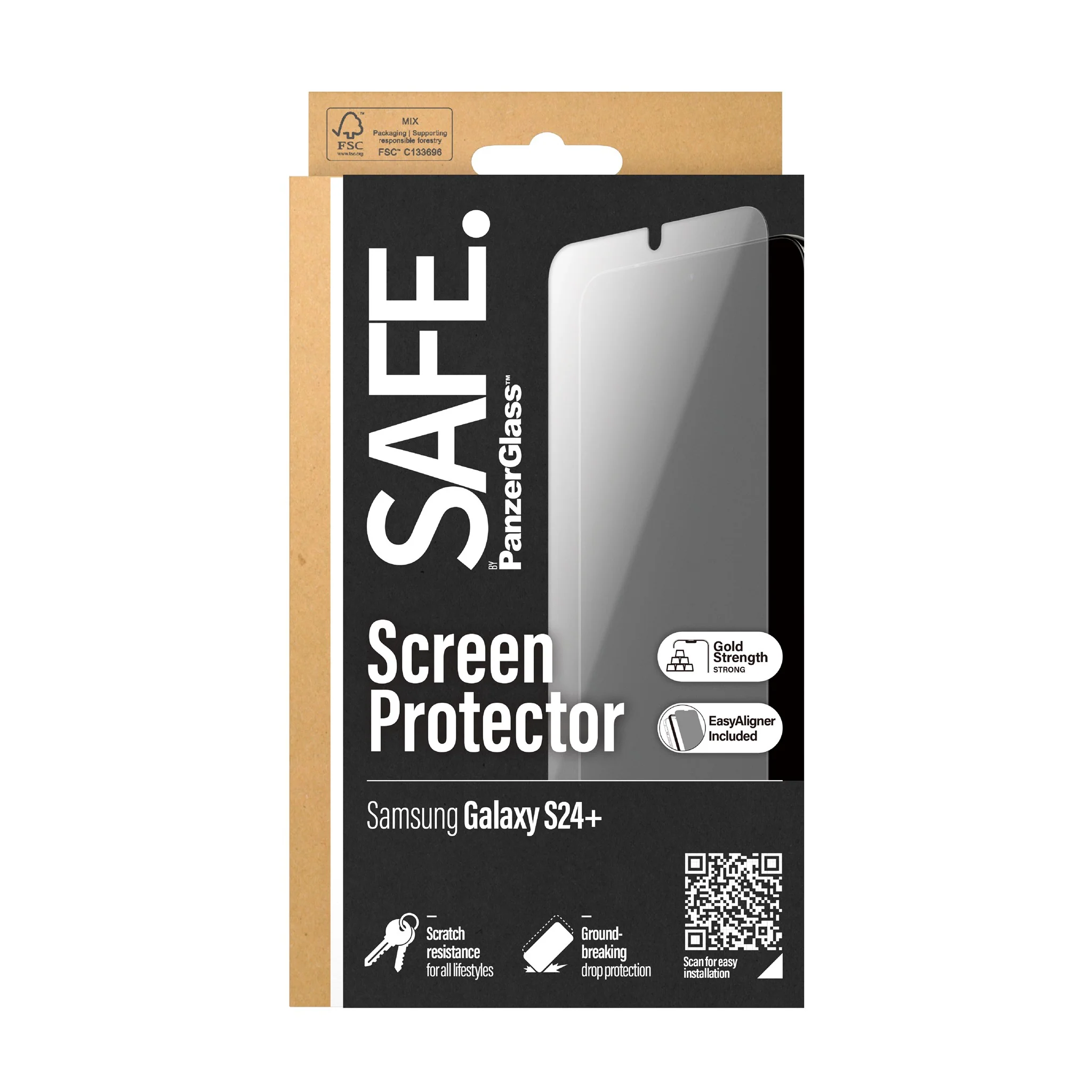 SAFE. by PanzerGlassÂź Screen Protector Samsung Galaxy S24+ | Ultra-Wide Fit w. EasyAligner - Image 3