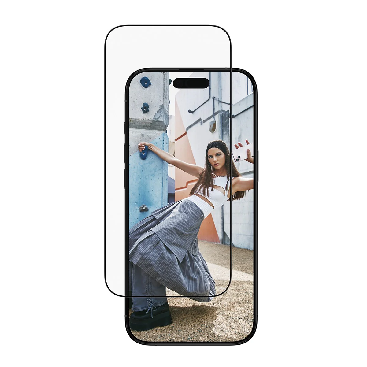 SAFE. by PanzerGlassÂź Screen Protector w. Black Frame iPhone Air | Ultra-Wide Fit w. EasyAligner