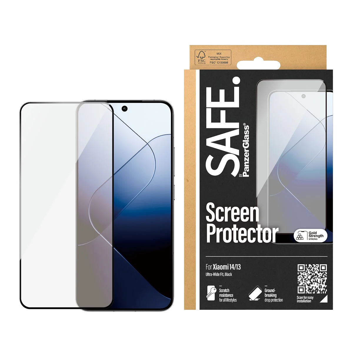 SAFE. by PanzerGlass® Screen Protector Xiaomi 14 | 13 | Ultra-Wide Fit - Image 2