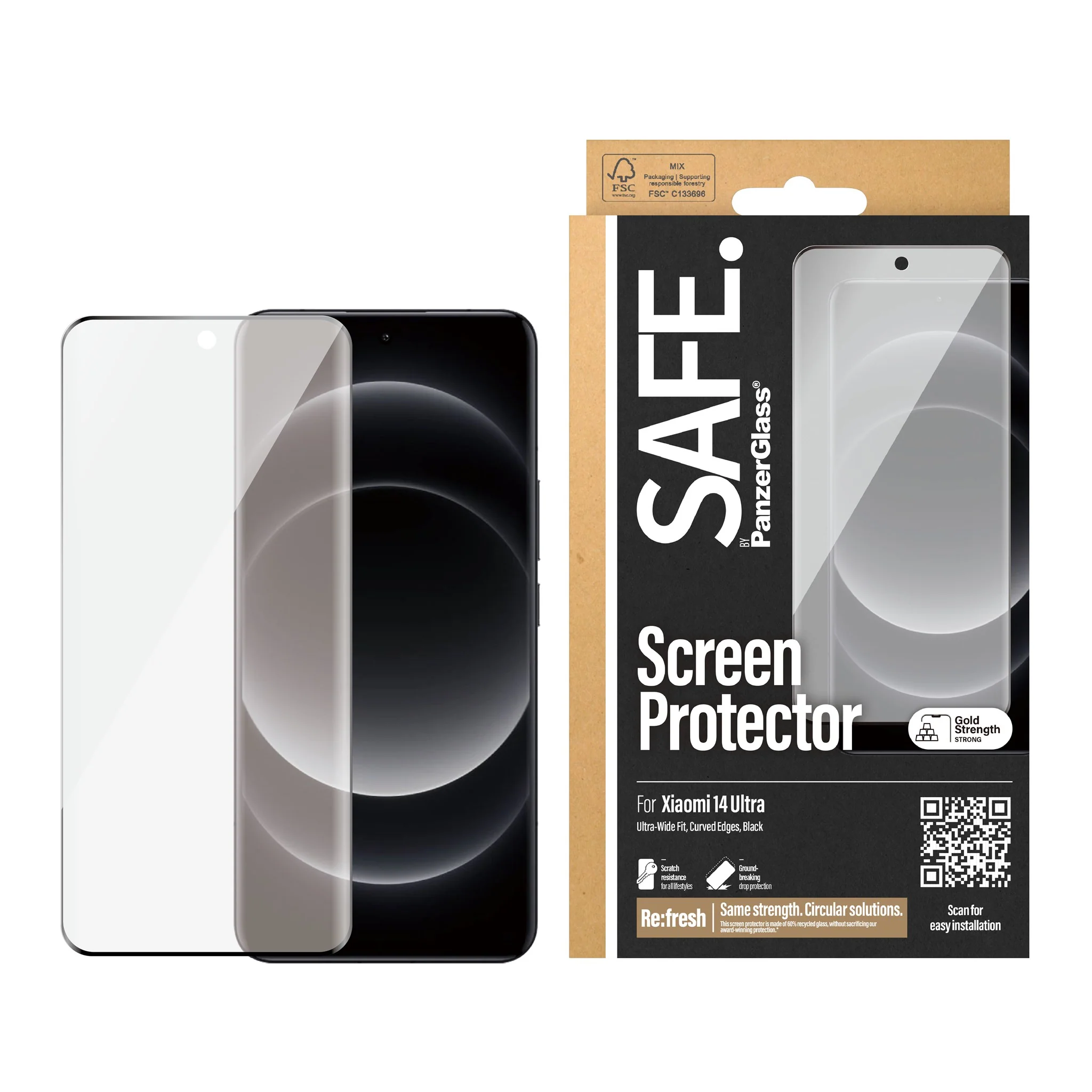 SAFE. by PanzerGlass® Screen Protector Xiaomi 14 Ultra | Ultra-Wide Fit - Image 2