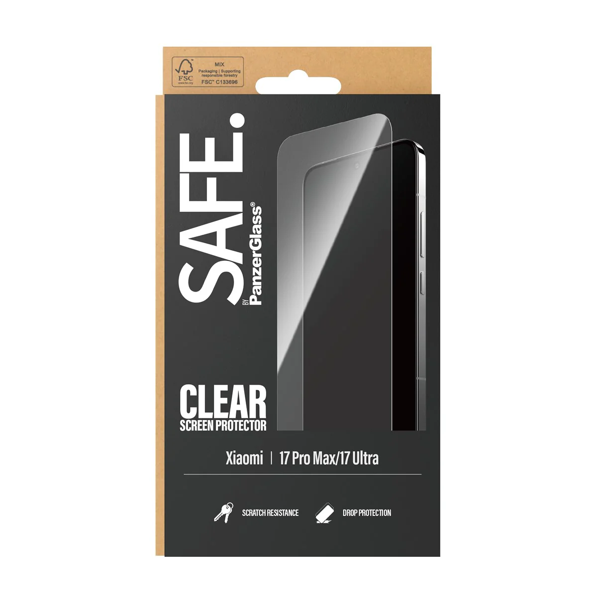 SAFE. by PanzerGlass® Screen Protector Xiaomi 17 Pro Max | 17 Ultra | Ultra-Wide Fit - Image 3