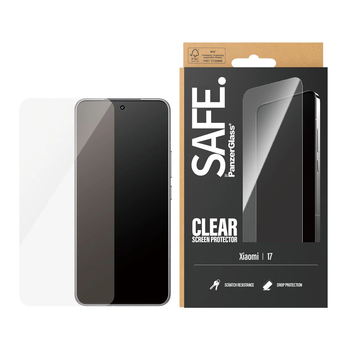 SAFE. by PanzerGlass® Screen Protector Xiaomi 17 | Ultra-Wide Fit - Image 2