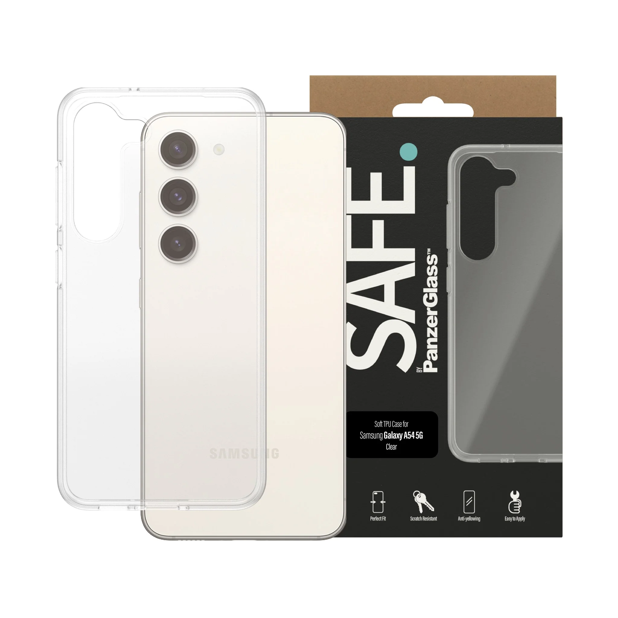 SAFE. by PanzerGlass® TPU Case Samsung Galaxy S23 | Transparent - Image 2