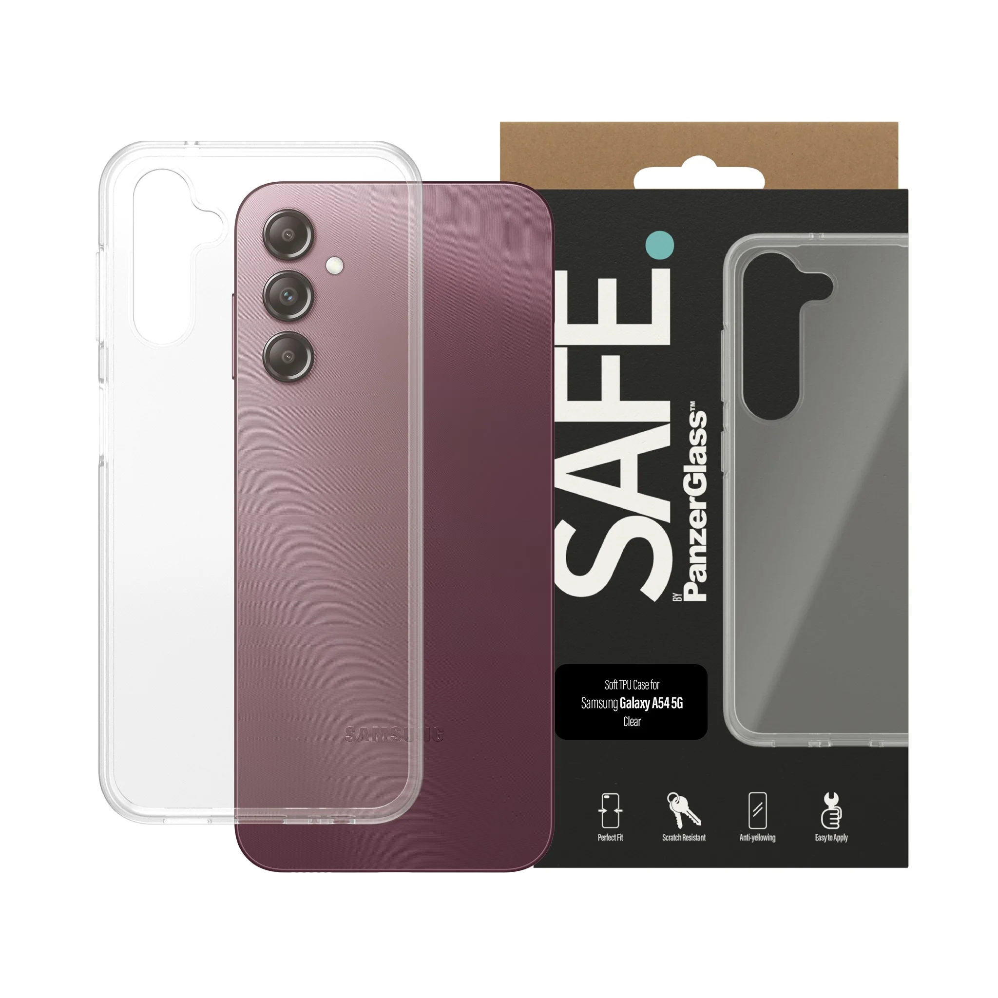 SAFE. by PanzerGlass® TPU Case Samsung Galaxy A14 | A14 5G | Transparent - Image 2