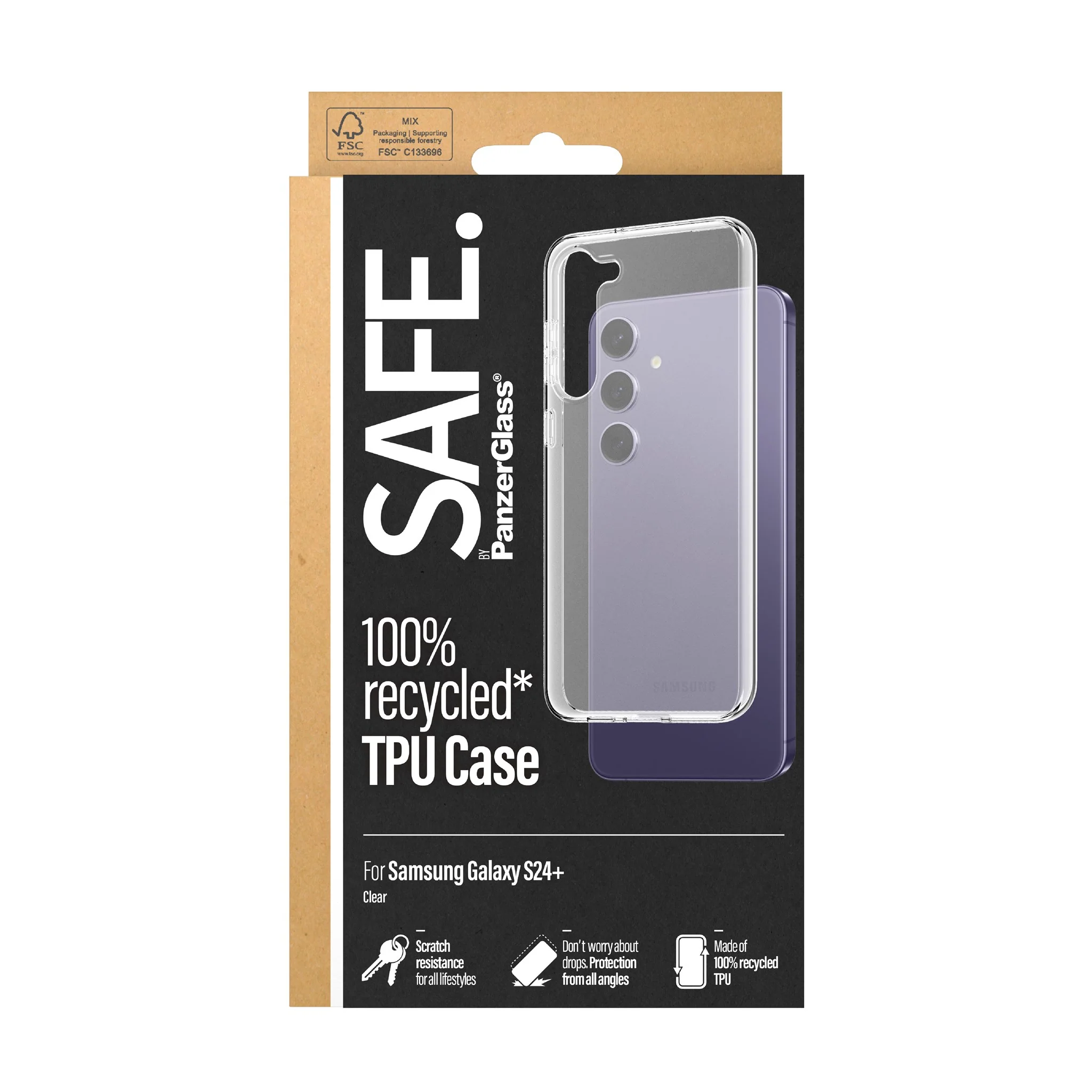 SAFE. by PanzerGlass® TPU Case Samsung Galaxy S24+ | Transparent - Image 3