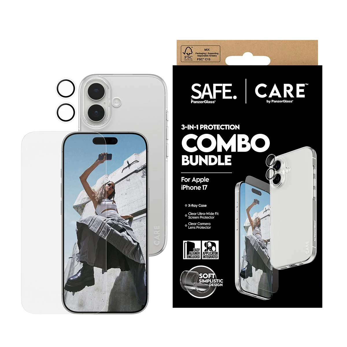 SAFE. | CARE⢠by PanzerGlass® 3-in-1 Combo Bundle iPhone 17 - Image 2